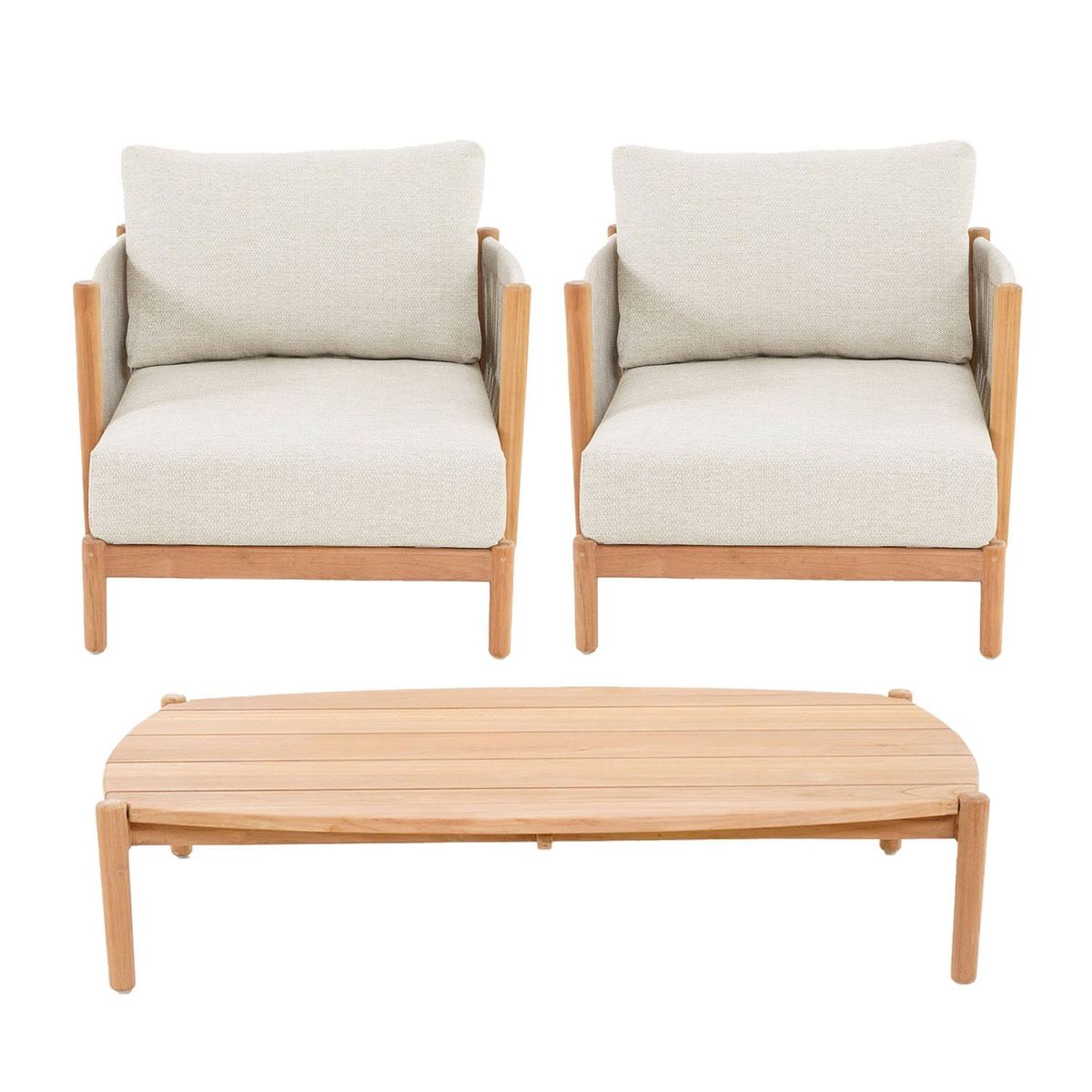 BASEMENT HOME - Juego de Sala de Terraza Atrani 1-1 + Mesa de Centro