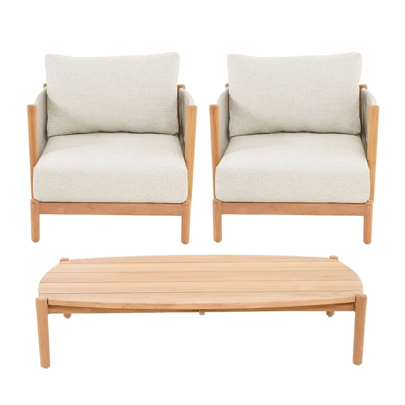 BASEMENT HOME - Juego de Sala de Terraza Atrani 1-1 + Mesa de Centro