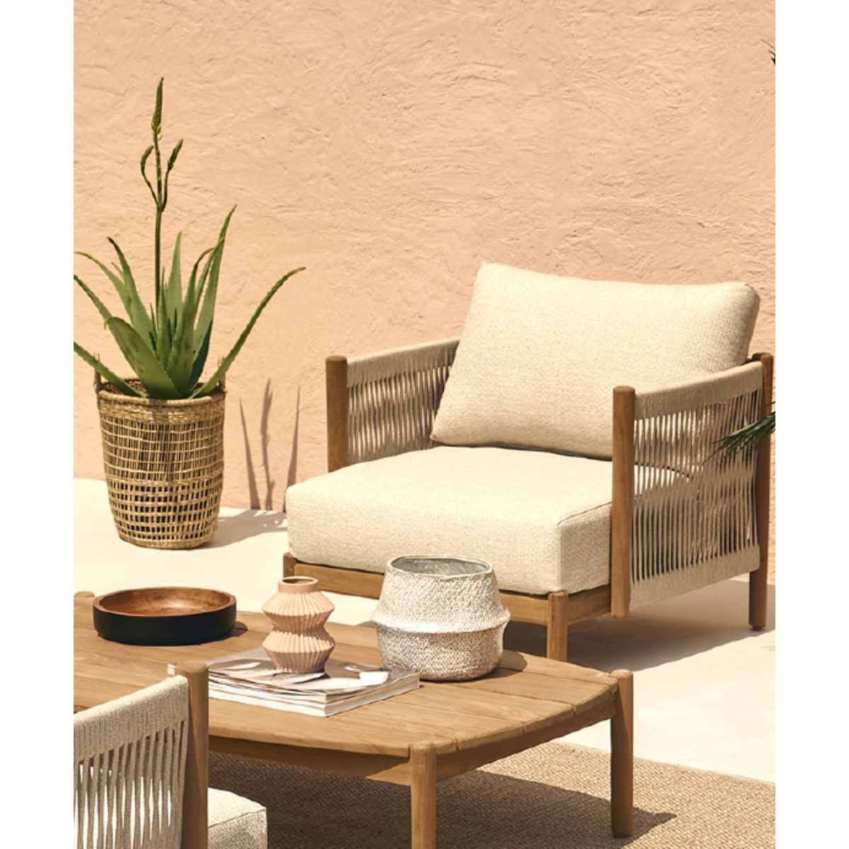 BASEMENT HOME - Juego de Sala de Terraza Atrani 1-1 + Mesa de Centro