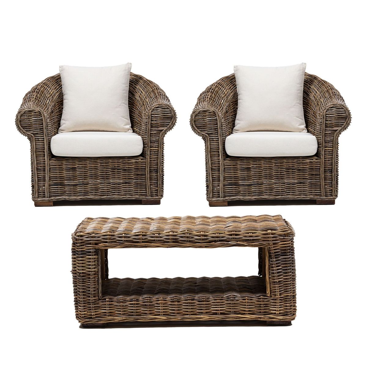 BASEMENT HOME - Juego de Sala de Terraza Marseille 1-1 + Mesa de Centro