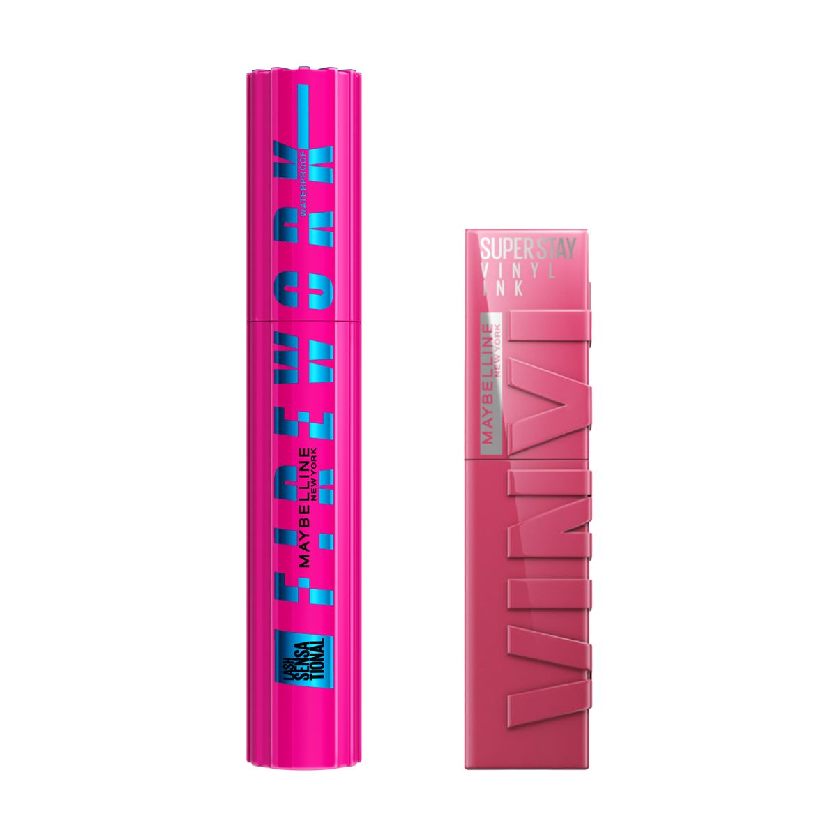 MAYBELLINE - Pack Maybelline Firework + Vinyl Ink Coy