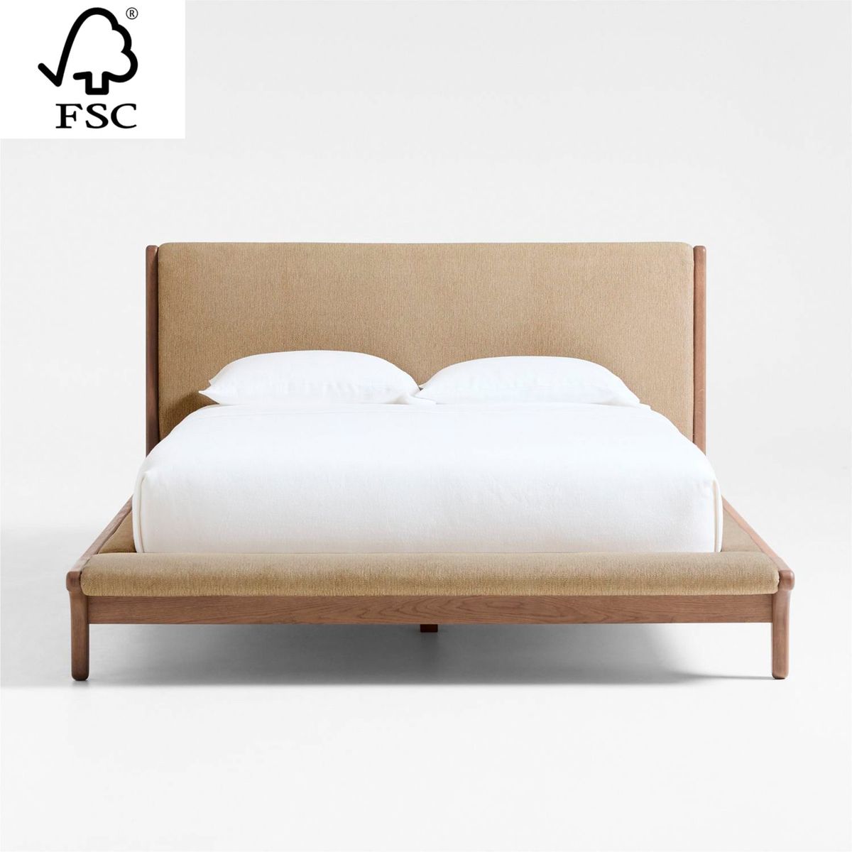 CRATE & BARREL - Cama Queen Alrik