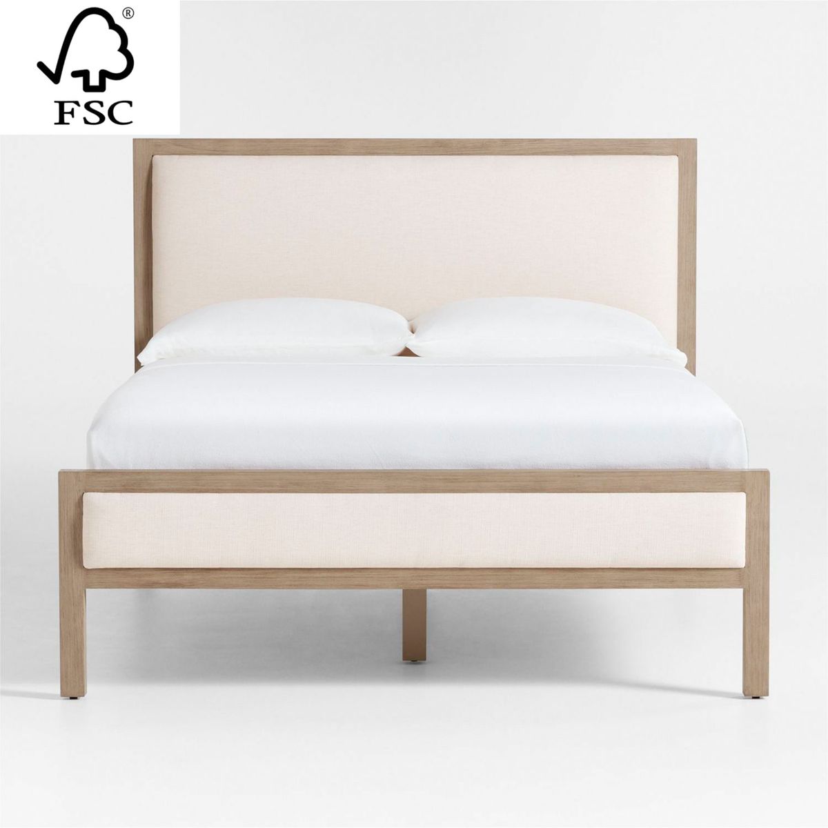 CRATE & BARREL - Cama Queen Keane