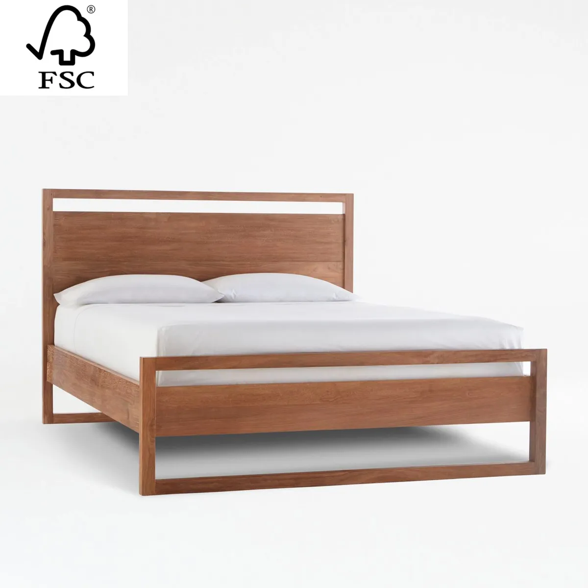 CRATE & BARREL - Cama Queen Linea