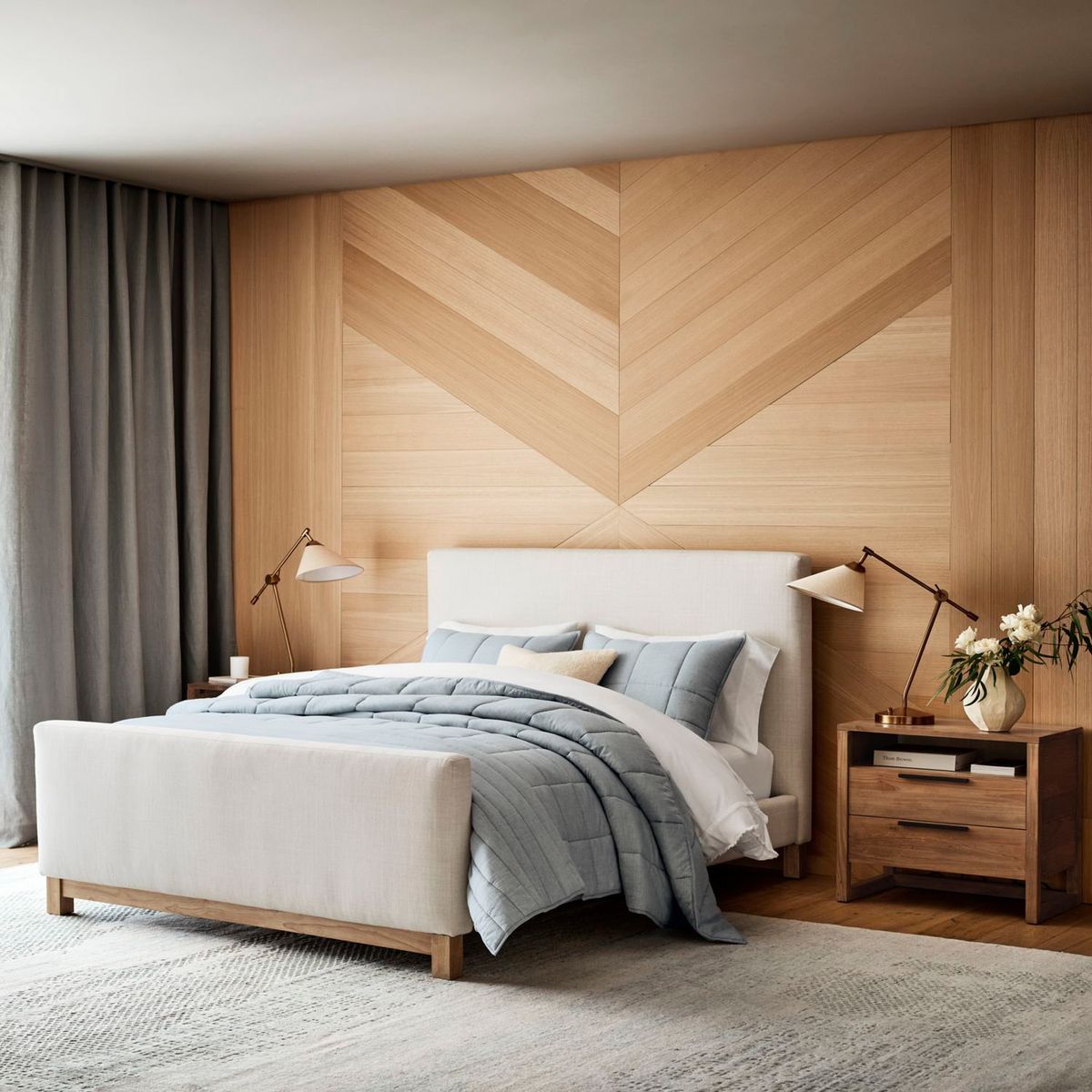 CRATE & BARREL - Cama King Pacific 