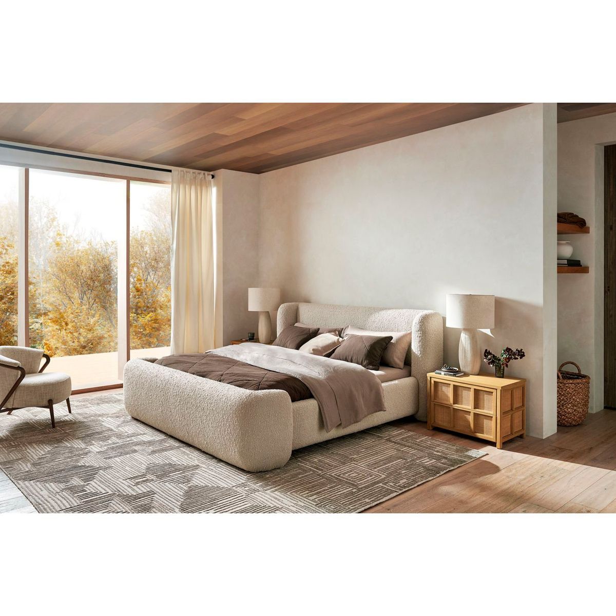 CRATE & BARREL - Cama King Salone  