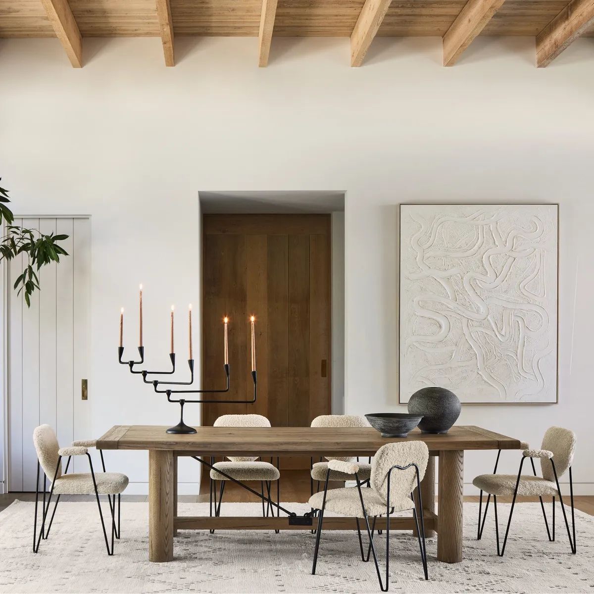 CRATE & BARREL - Mesa De Comedor Extendible Breckenridge (10-12 Puestos)