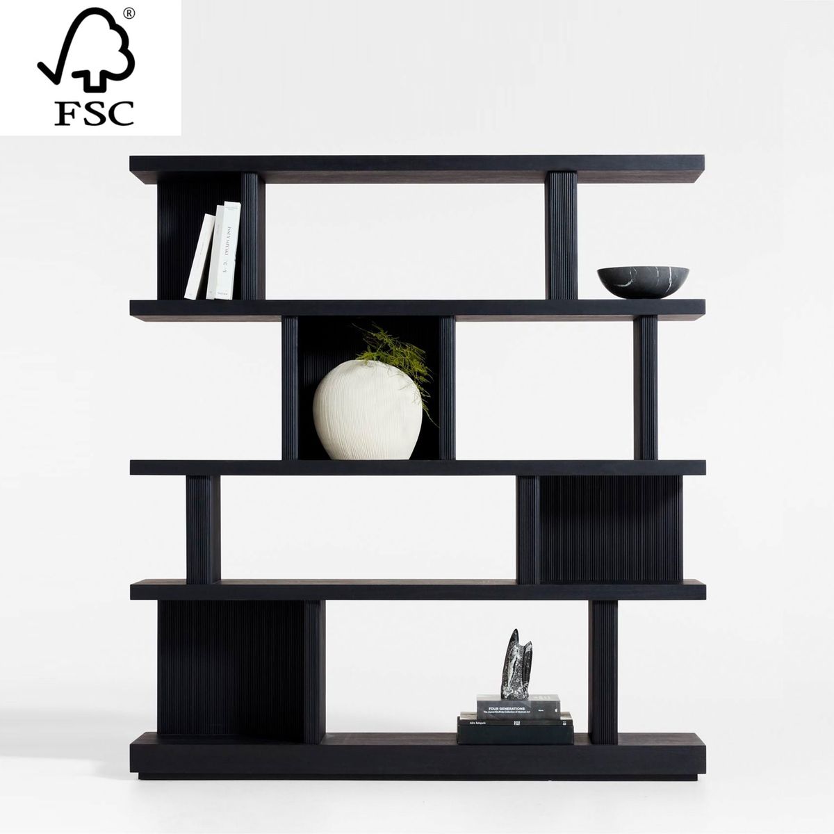 CRATE & BARREL - Estante Librero Shelter 11 Espacios