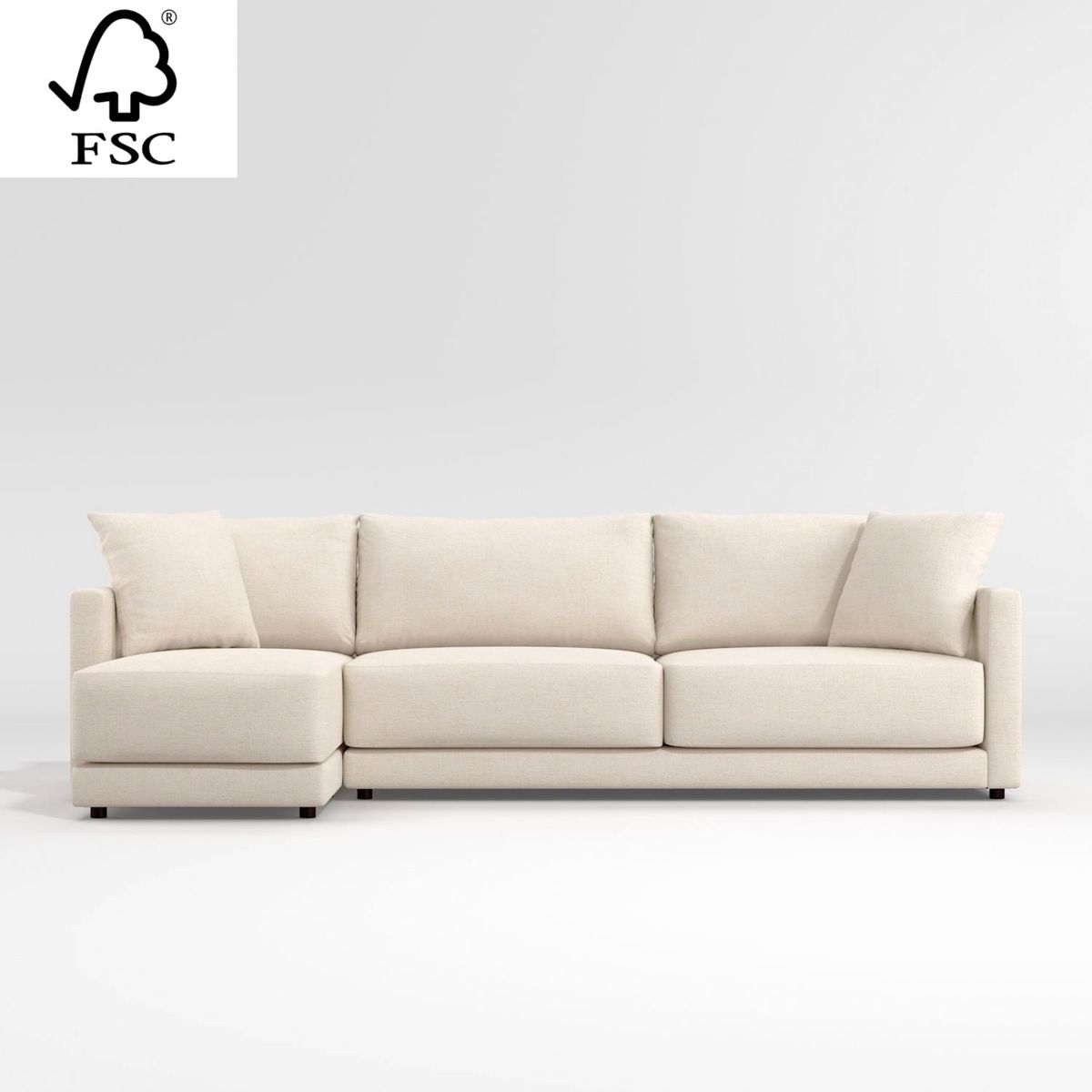 CRATE & BARREL - Seccional Gather 4 Cuerpos Izquierdo