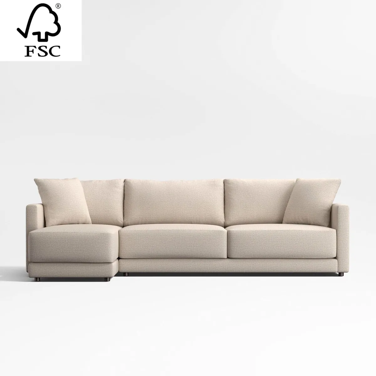 CRATE & BARREL - Seccional Gather 4 Cuerpos Izquierdo