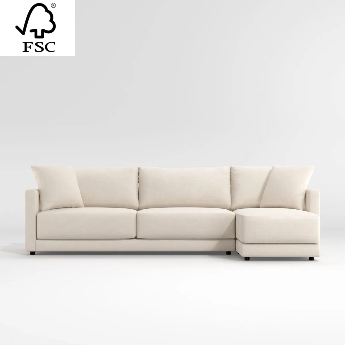 CRATE & BARREL - Seccional Gather 4 Cuerpos Derecho