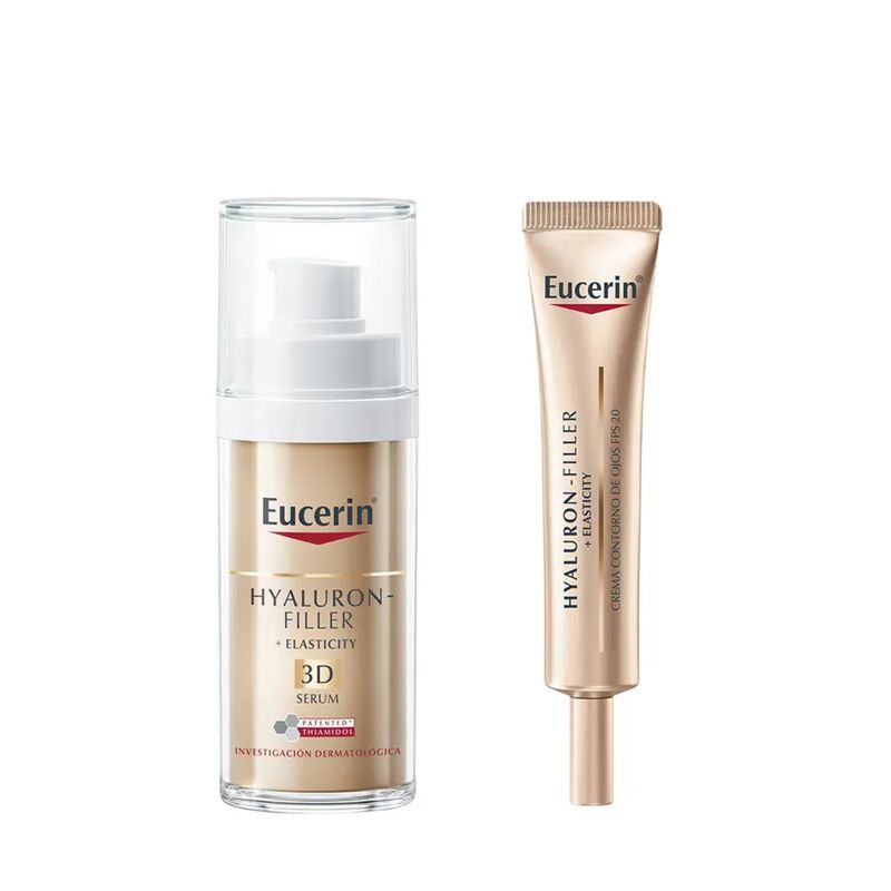 EUCERIN - Pack Virtual Elasticity: Serum 3d 30ml + Contorno De Ojos 15ml 