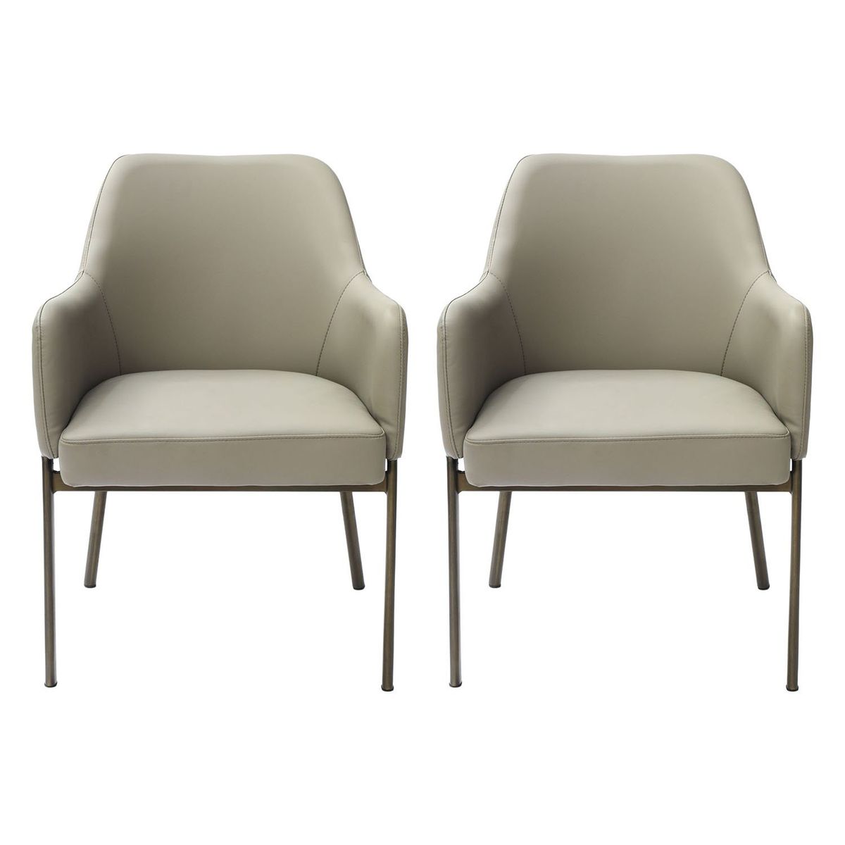 BASEMENT HOME - Set x2 Sillas de Comedor Milan Gris