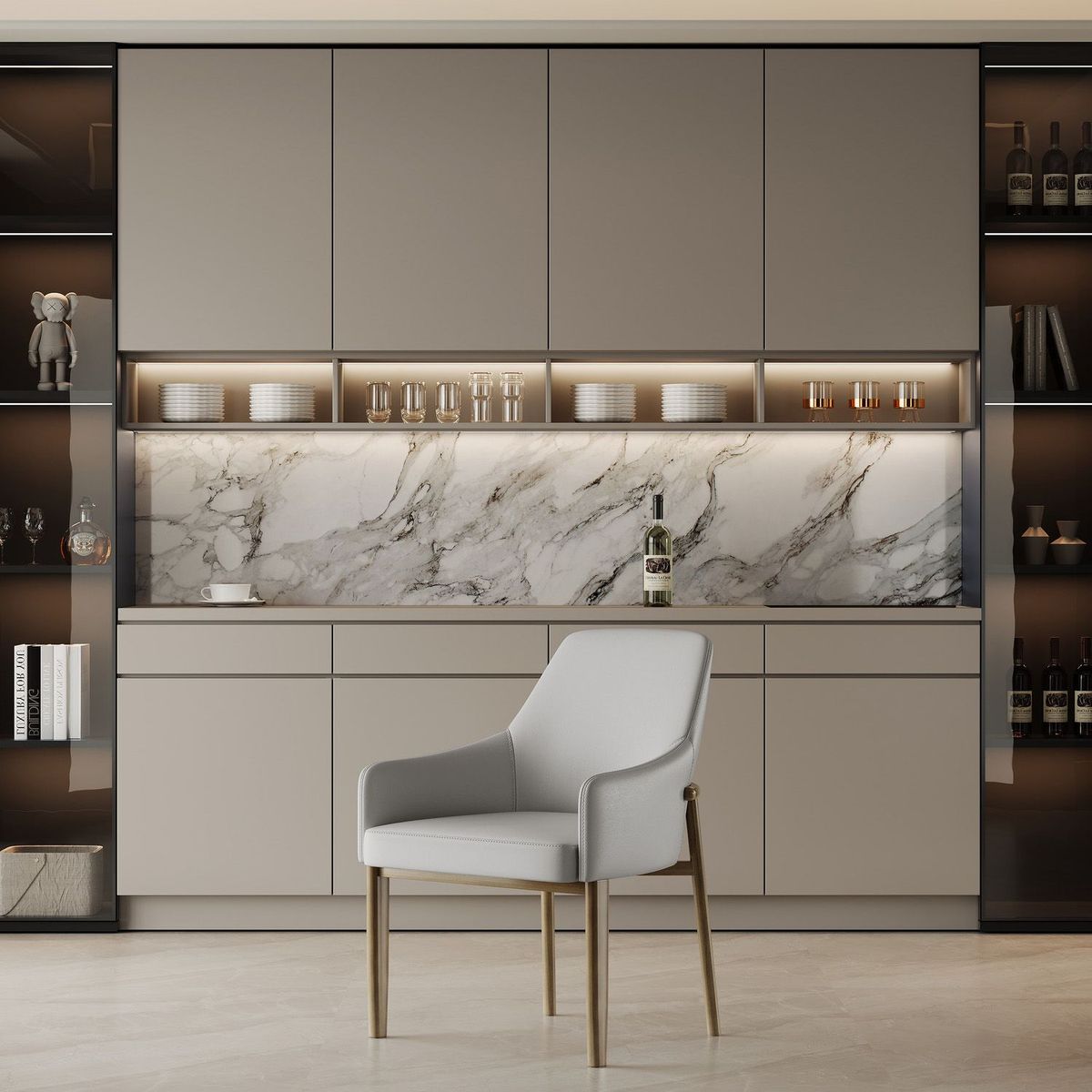 BASEMENT HOME - Set x2 Sillas de Comedor Milan Beige