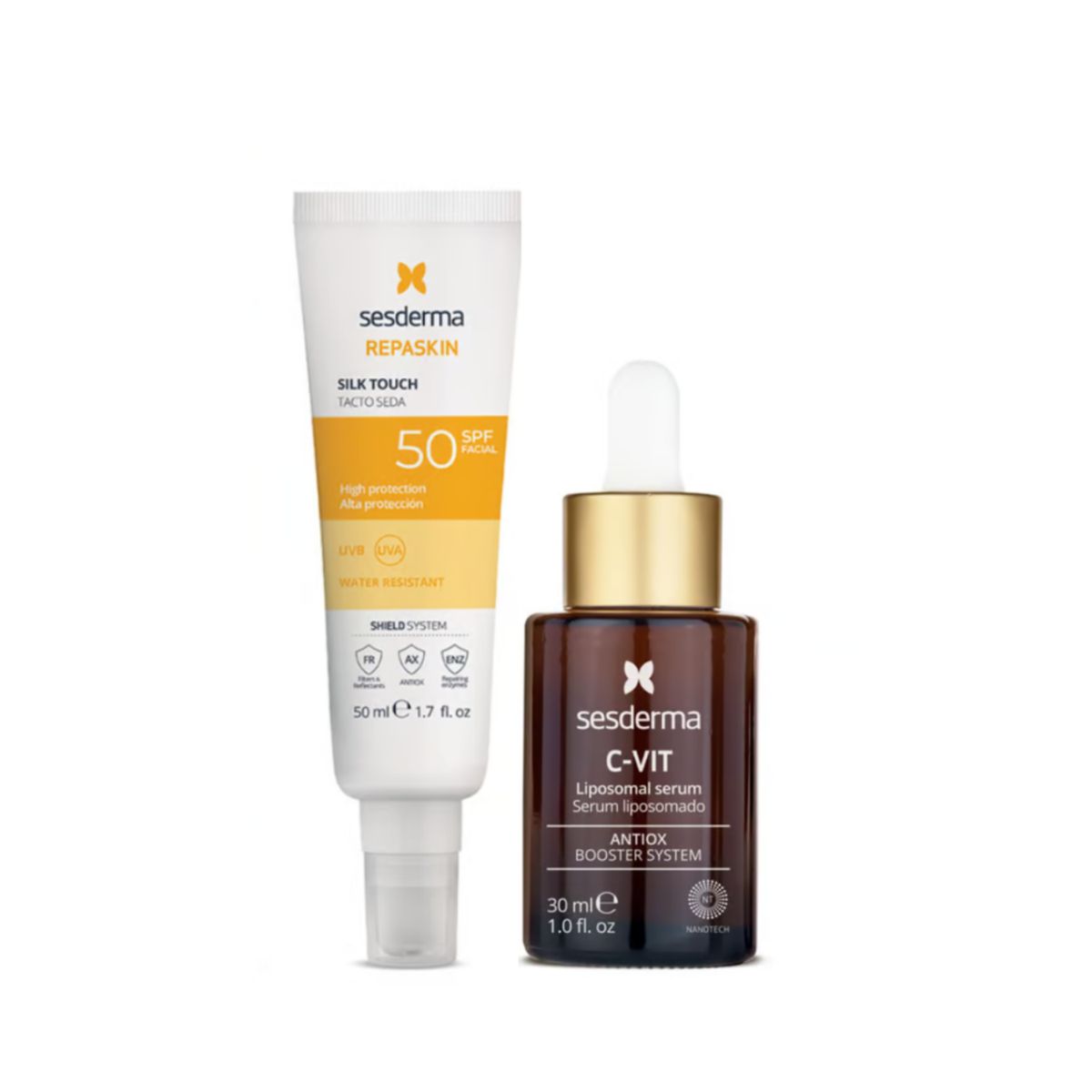SESDERMA - Pack Antioxidante: C-vit Serum + Repaskin Tacto Seda Sesderma