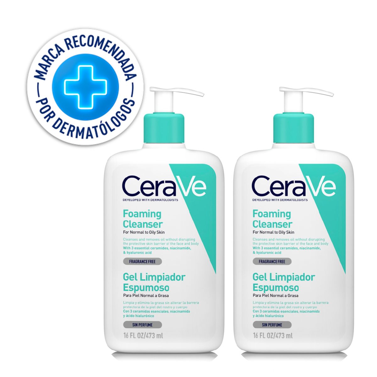 CERAVE - Dúo Limpiador Espumoso