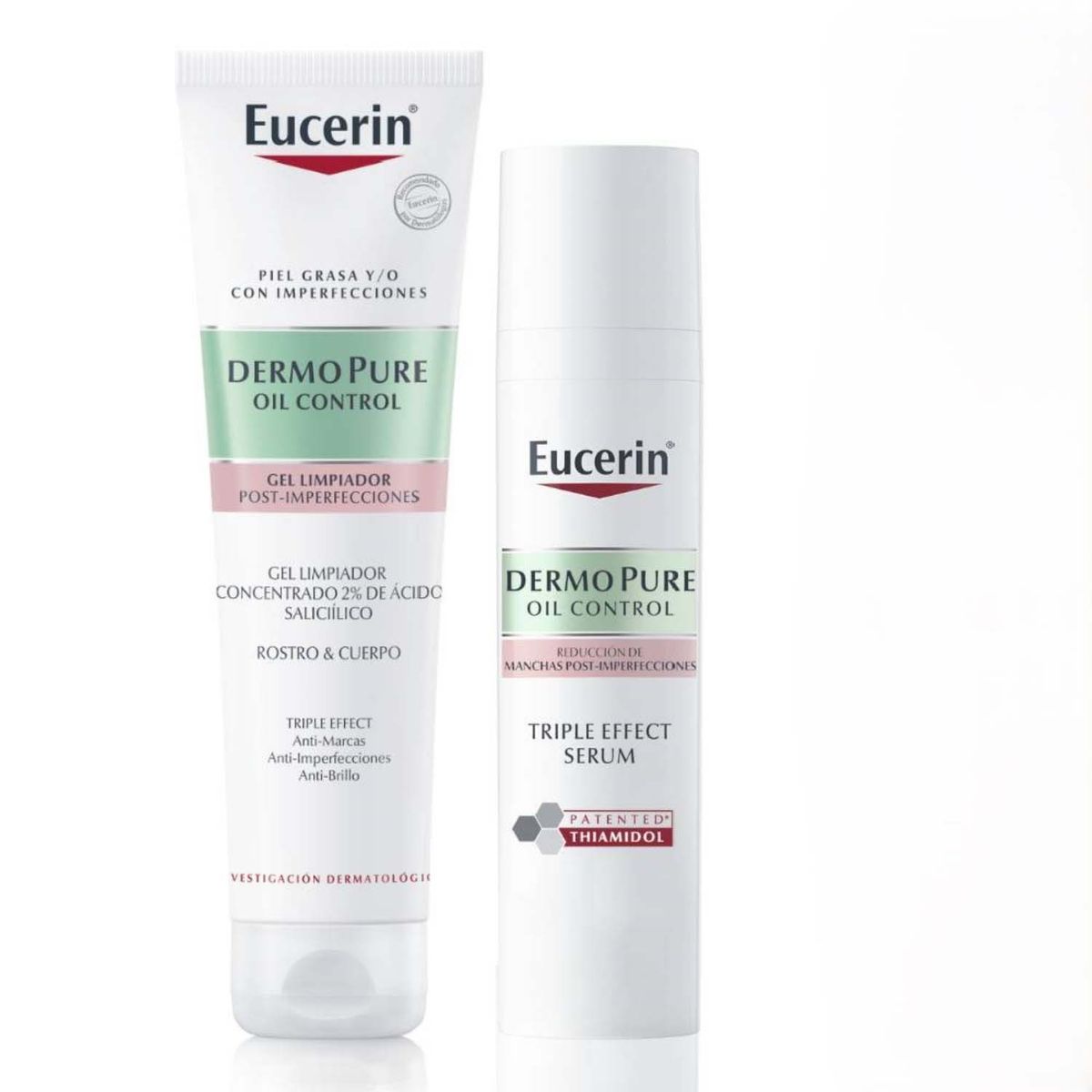 EUCERIN - Pack Virtual Dermpure: Triple Efect Serum + Gel