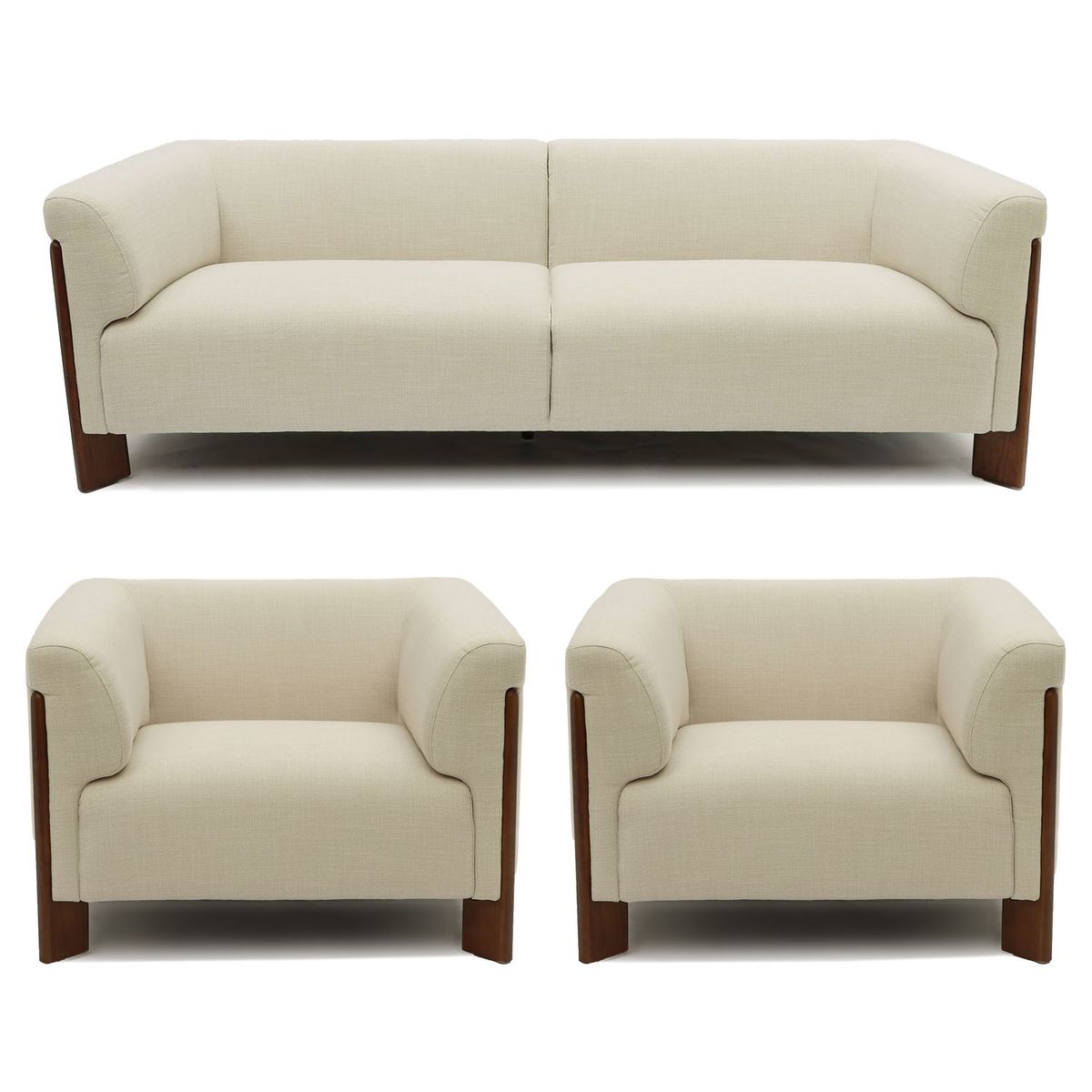 BASEMENT HOME - Juego de Sala Retro 3-1-1 Cuerpos 