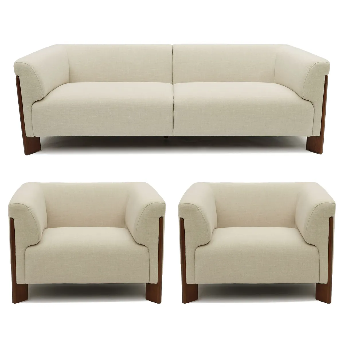 BASEMENT HOME - Juego de Sala Retro 3-1-1 Cuerpos 