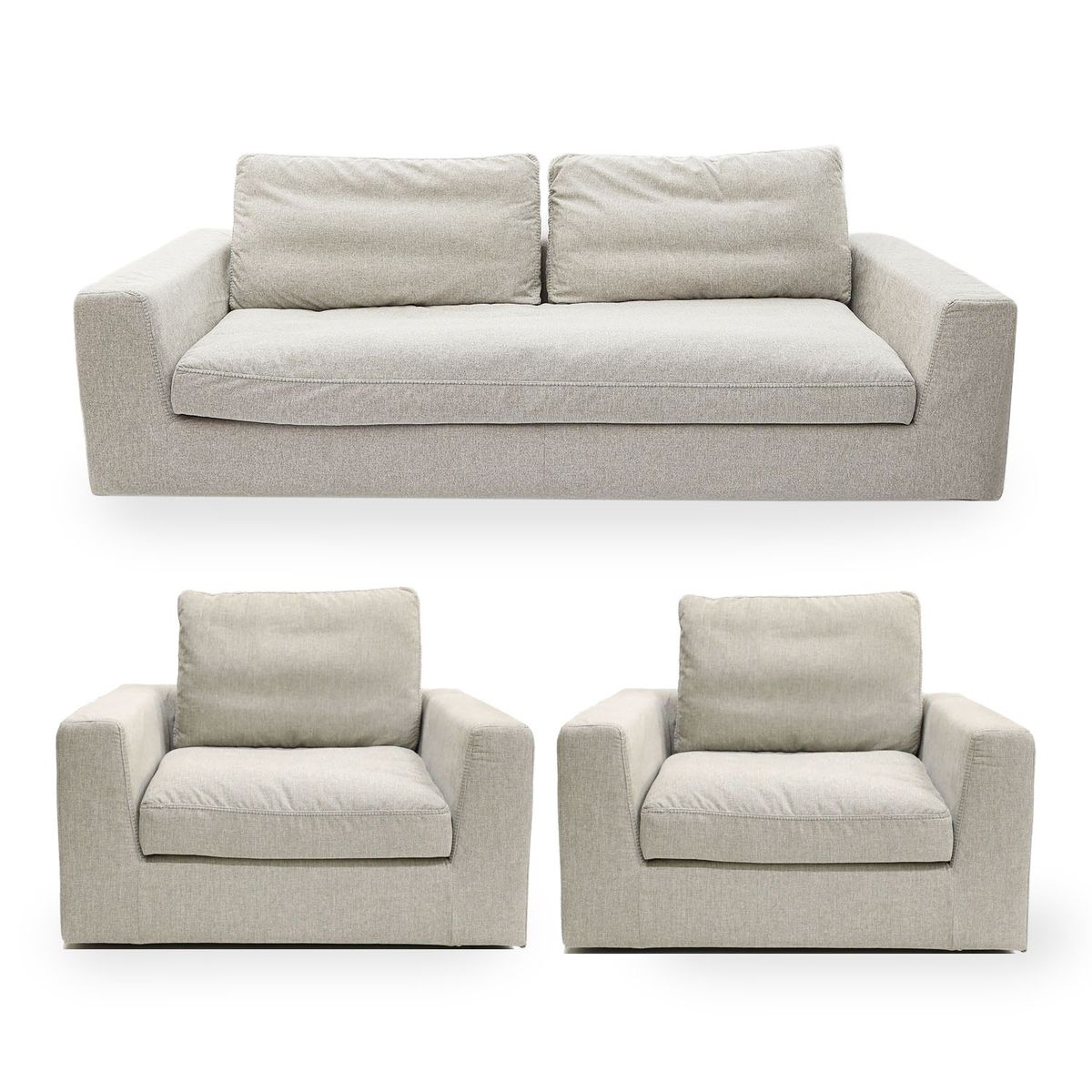 BASEMENT HOME - Juego de Sala Jonas 3-1-1 Cuerpos 