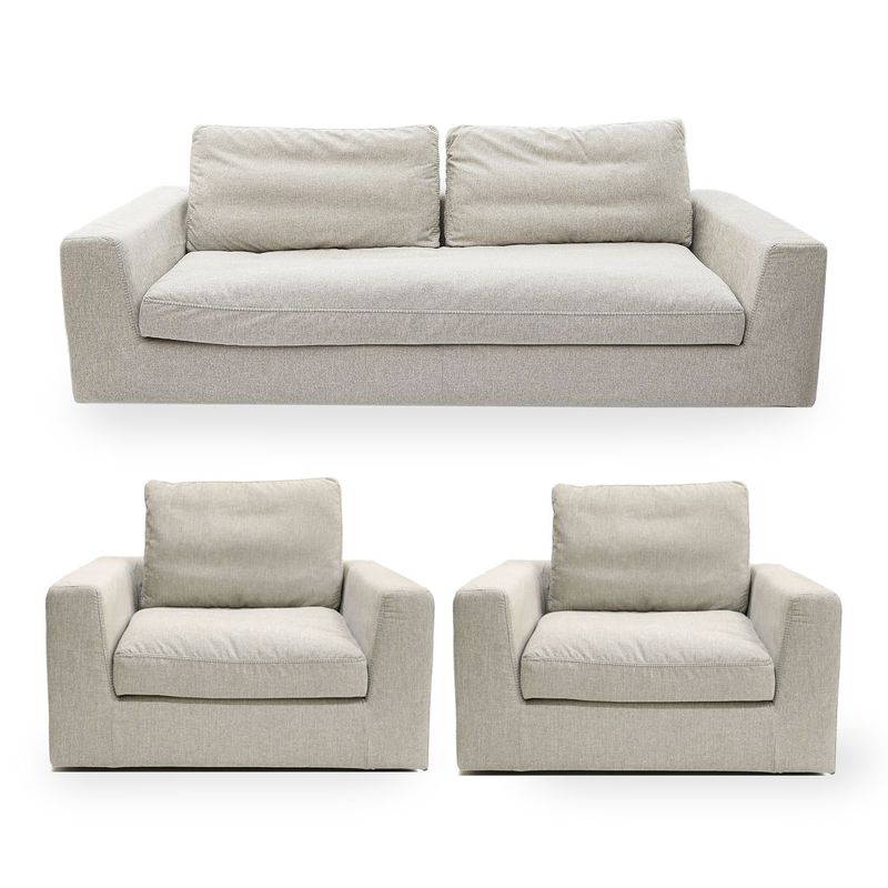 BASEMENT HOME - Juego de Sala Jonas 3-1-1 Cuerpos 