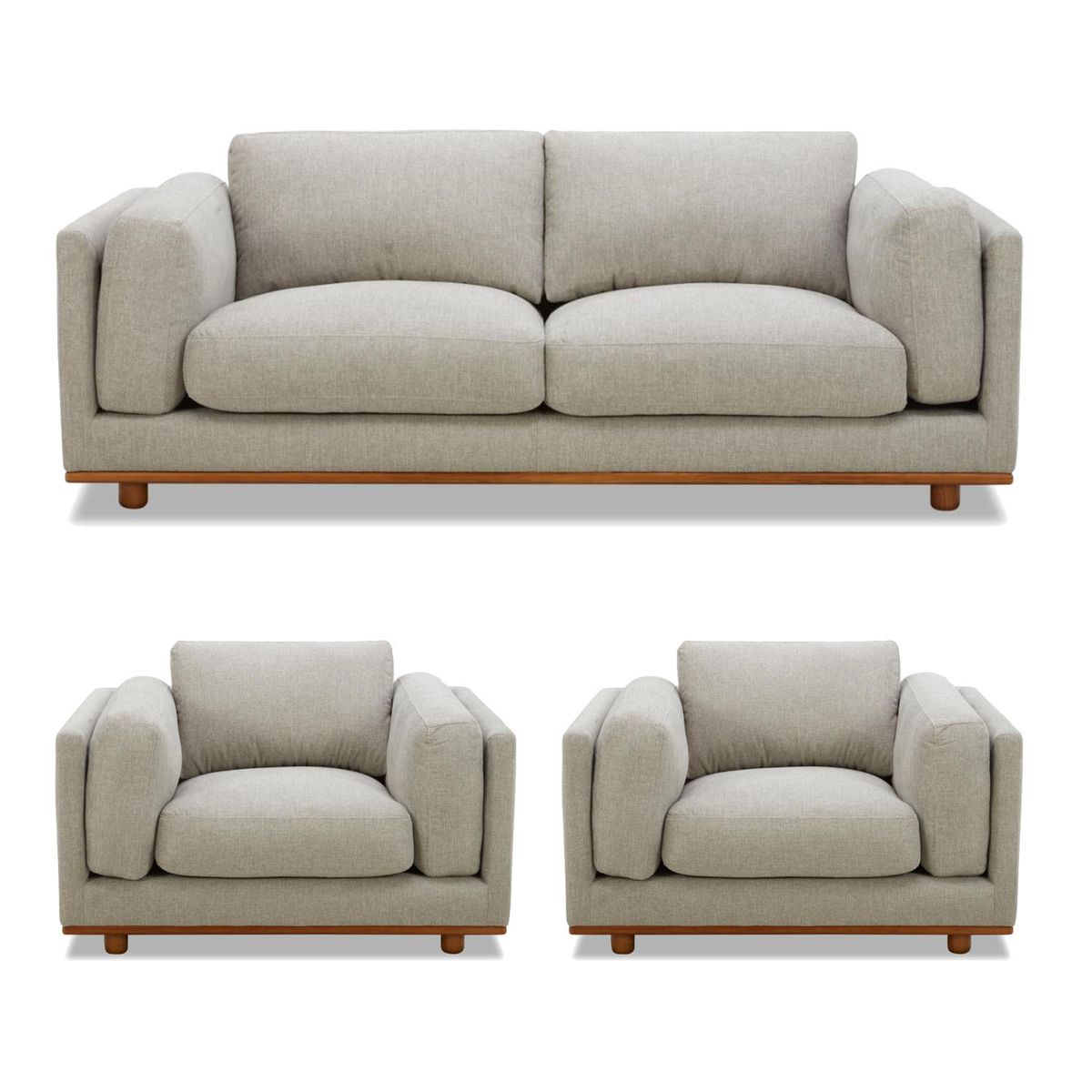 BASEMENT HOME - Juego de Sala Cubic 3-1-1 Cuerpos 