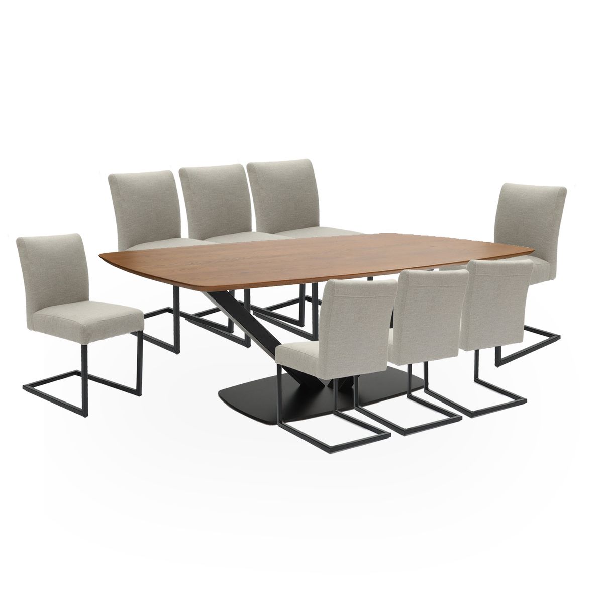 BASEMENT HOME - Juego de Comedor New Ferro 8 Sillas