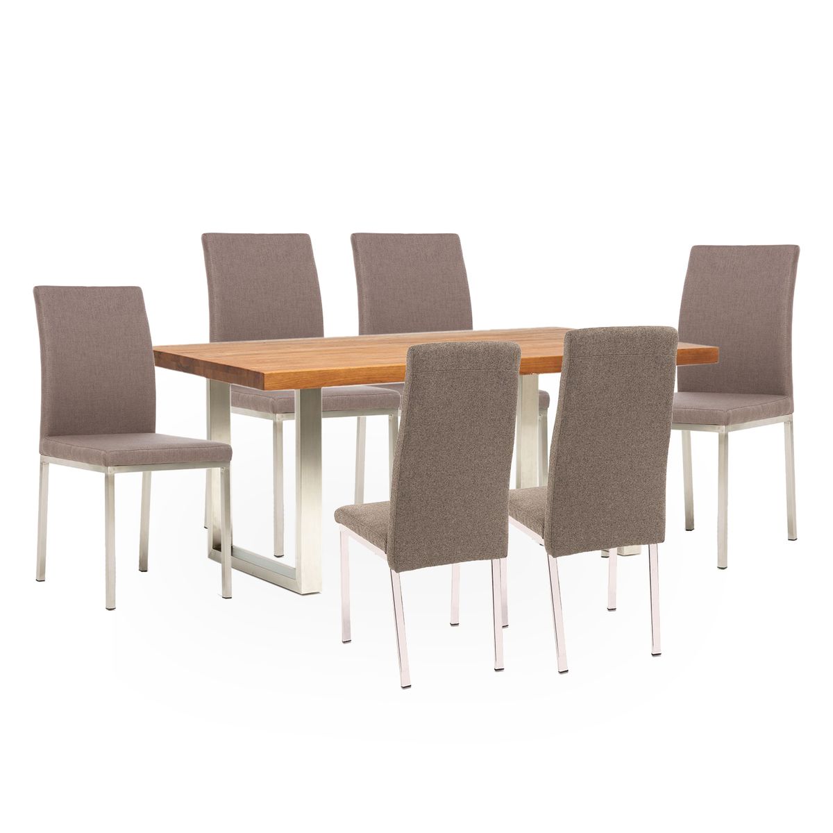 BASEMENT HOME - Juego de Comedor Lisboa Positano 6 Sillas 