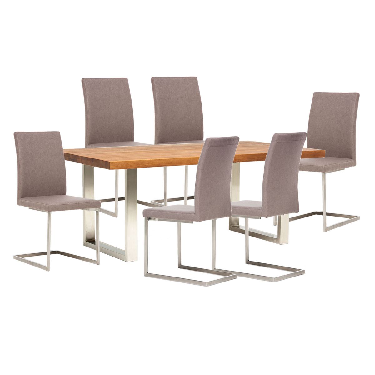 BASEMENT HOME - Juego de Comedor Lisboa Positano 6 Sillas 