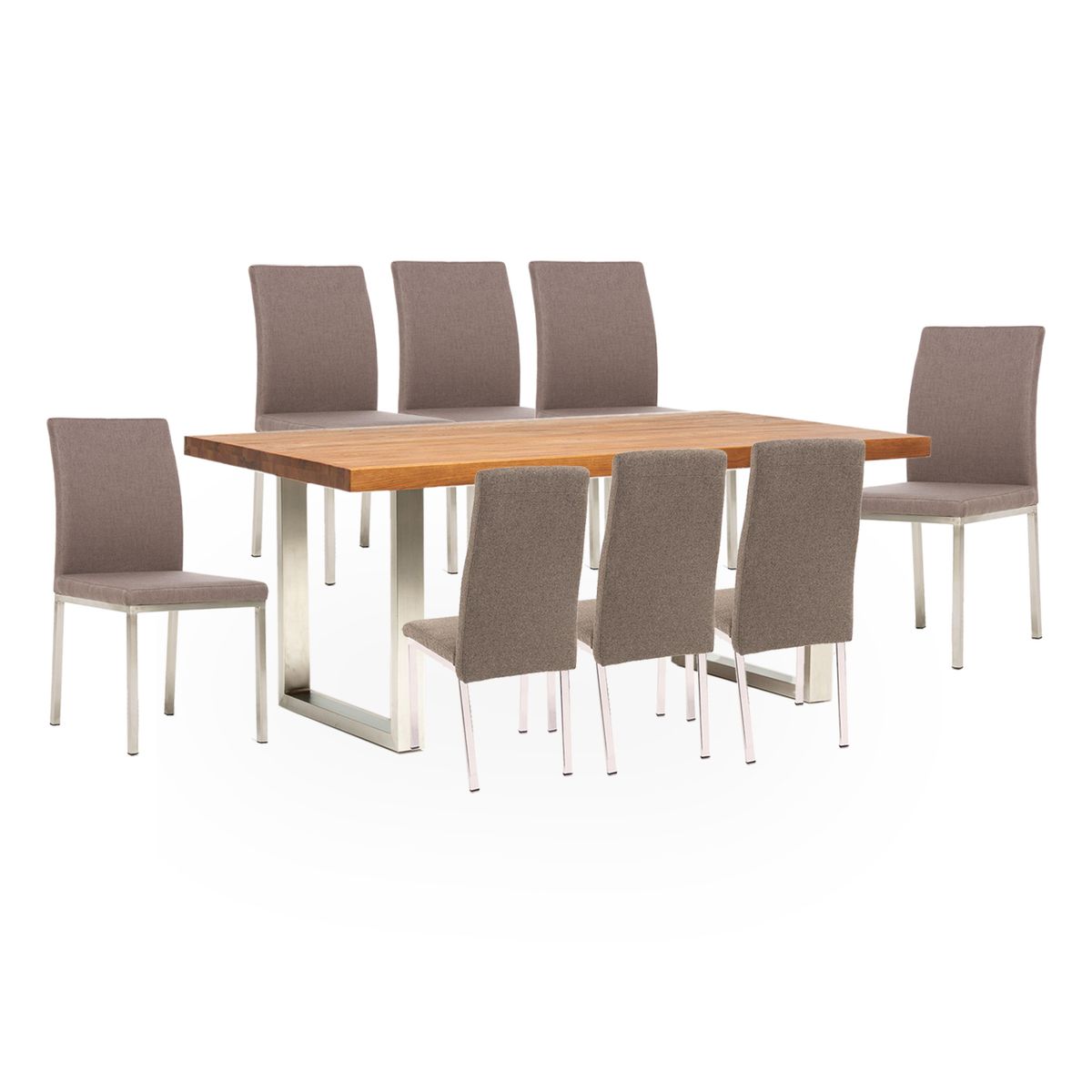 BASEMENT HOME - Juego de Comedor Lisboa Positano 8 Sillas 