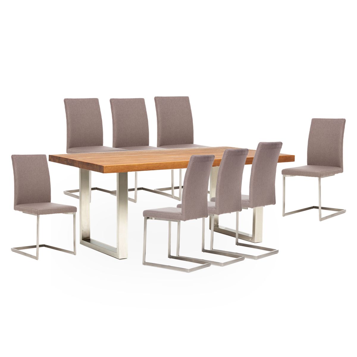 BASEMENT HOME - Juego de Comedor Lisboa Positano 8 Sillas 