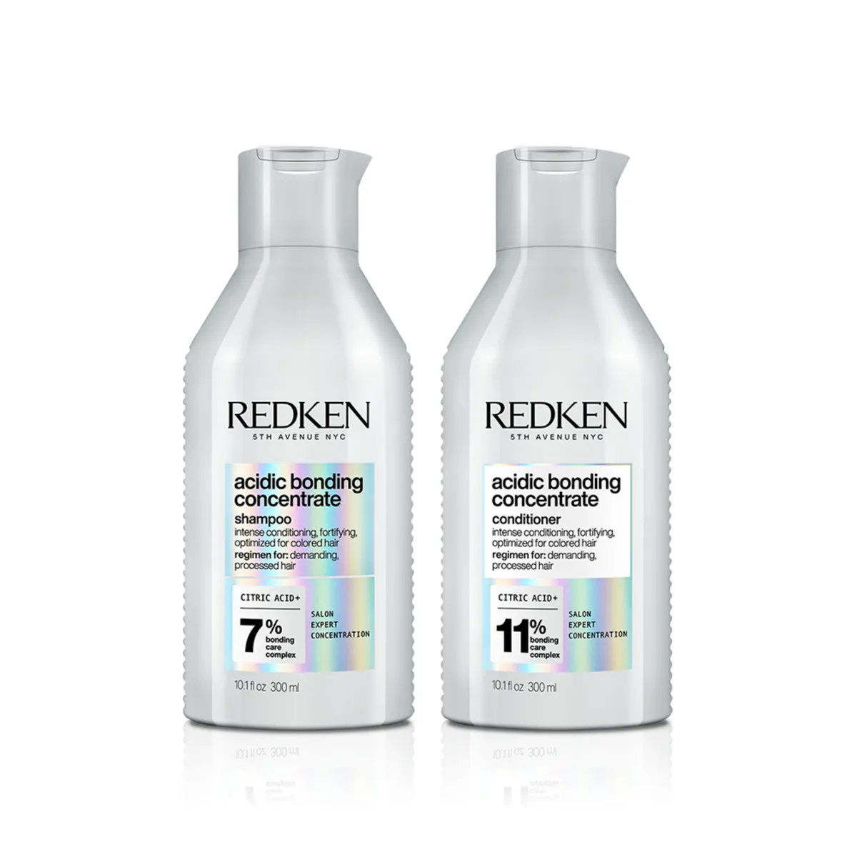 REDKEN - Shampoo Redken Acidic Bonding Concentrate 300 Ml Para Cabello Dañado + Acondicionador Acidic Bonding Concentrate 300 Ml