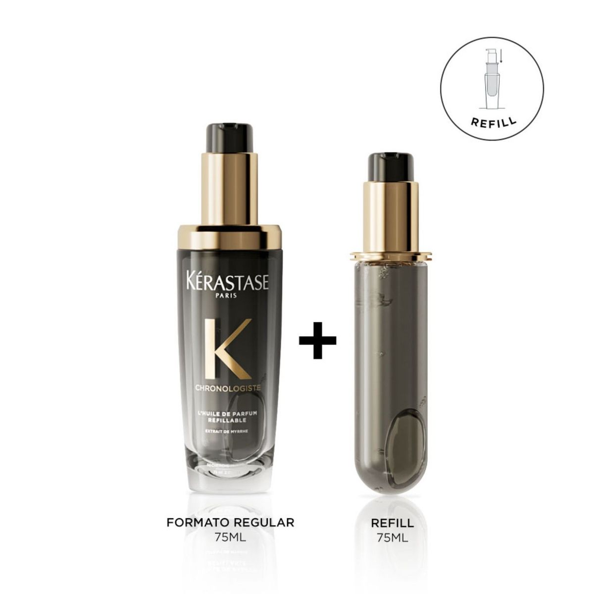 KERASTASE - Aceite Chronologiste Rejuvenecedor Kerastase 75 Ml + Refill
