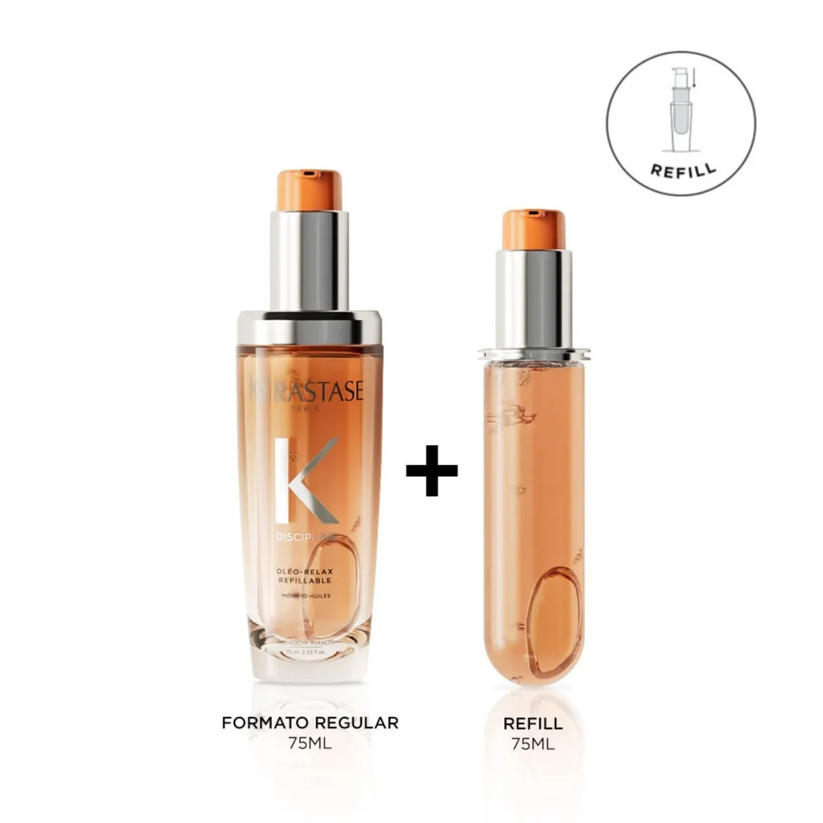 KERASTASE - Aceite Discipline Control Frizz Kerastase 75 Ml + Refill