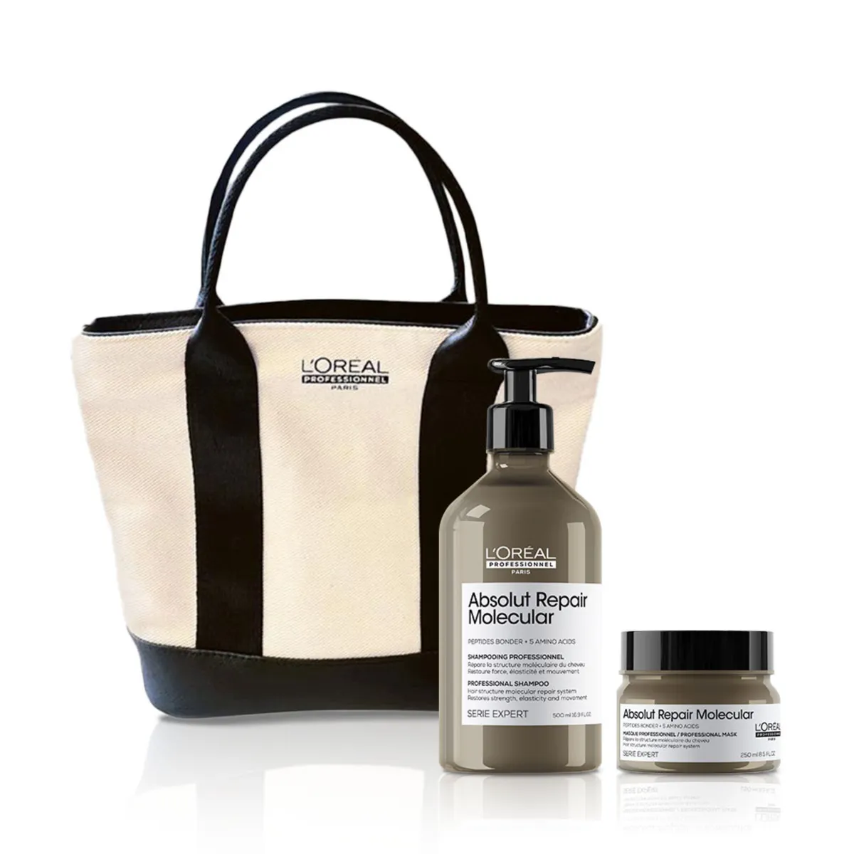 LOREAL PROFESSIONNEL - Set Loreal Professionnel Absolut Repair Molecular para cabello muy dañado I Shampoo 500ml + Mascarilla 250ml