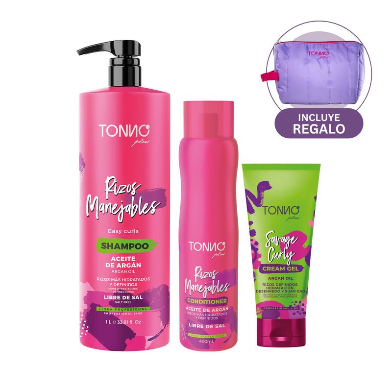 TONNO PLUS - Pack Rizos Manejables + Savage Curly 180ml Tonno Plus