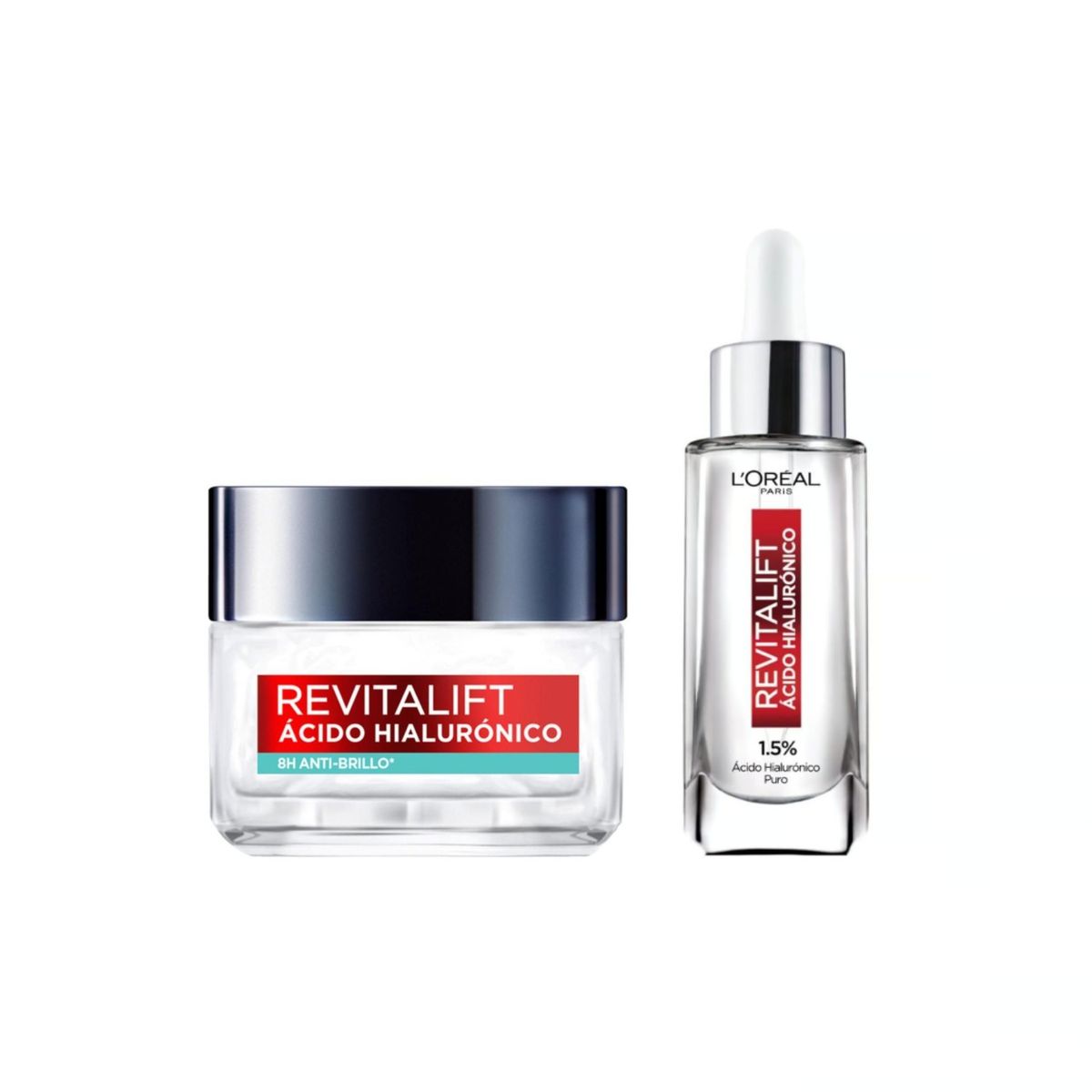 LOREAL PARIS - Pack Revitalift Serum Ácido Hialurínico + Crema Gel