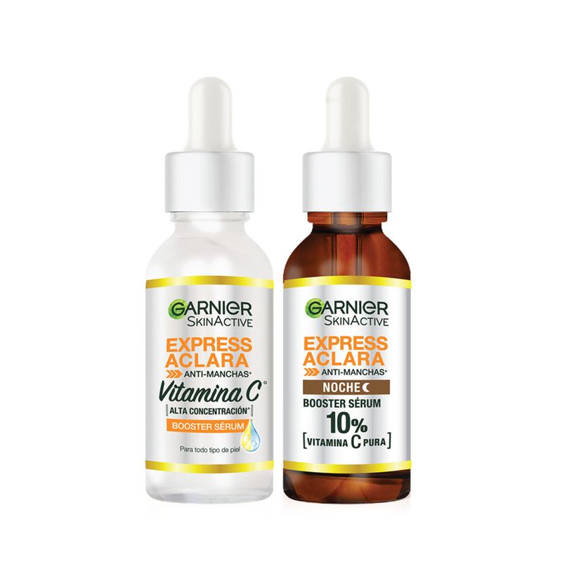 GARNIER - Pack Garnier Express Aclara Serum Día + Noche