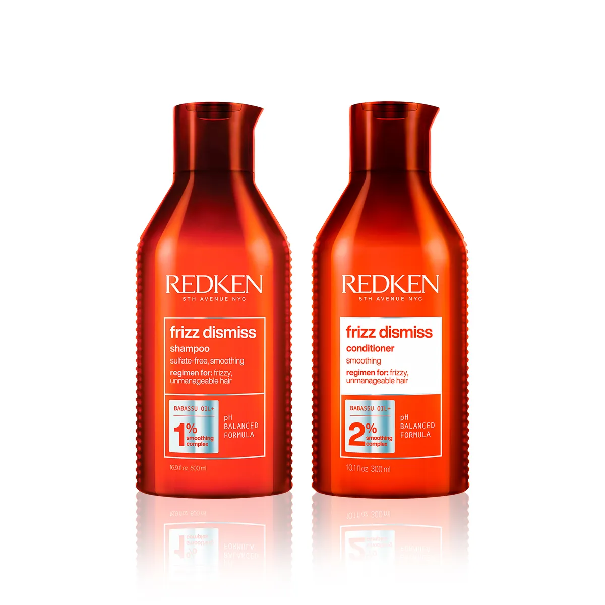 REDKEN - Set Redken Frizz Dismiss Para Cabello Con Frizz: Shampoo 300 Ml + Acondicionador 300 Ml