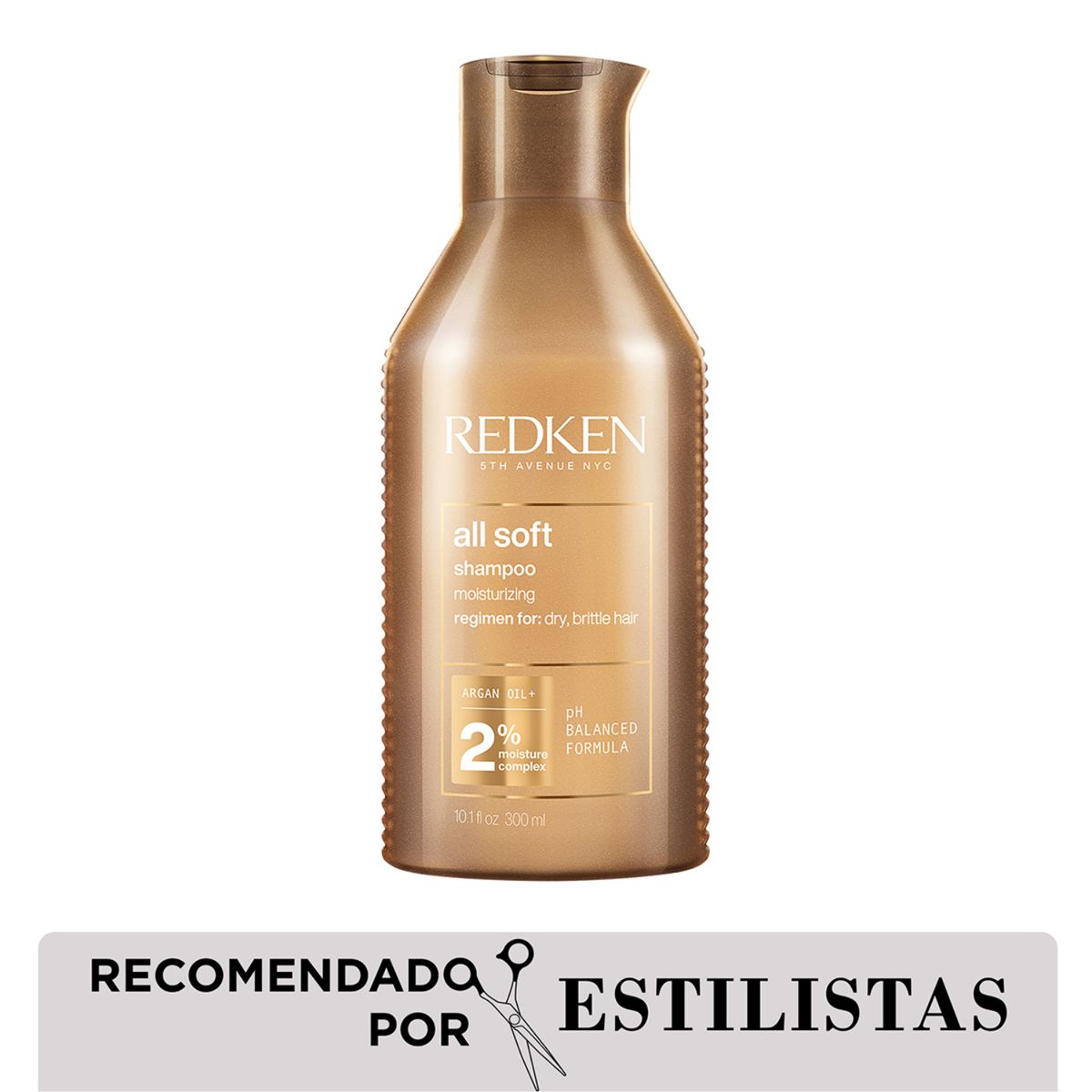REDKEN - Set Redken All Soft Para Cabello Seco: Shampoo 300 Ml + Aceite De Argán 111 Ml
