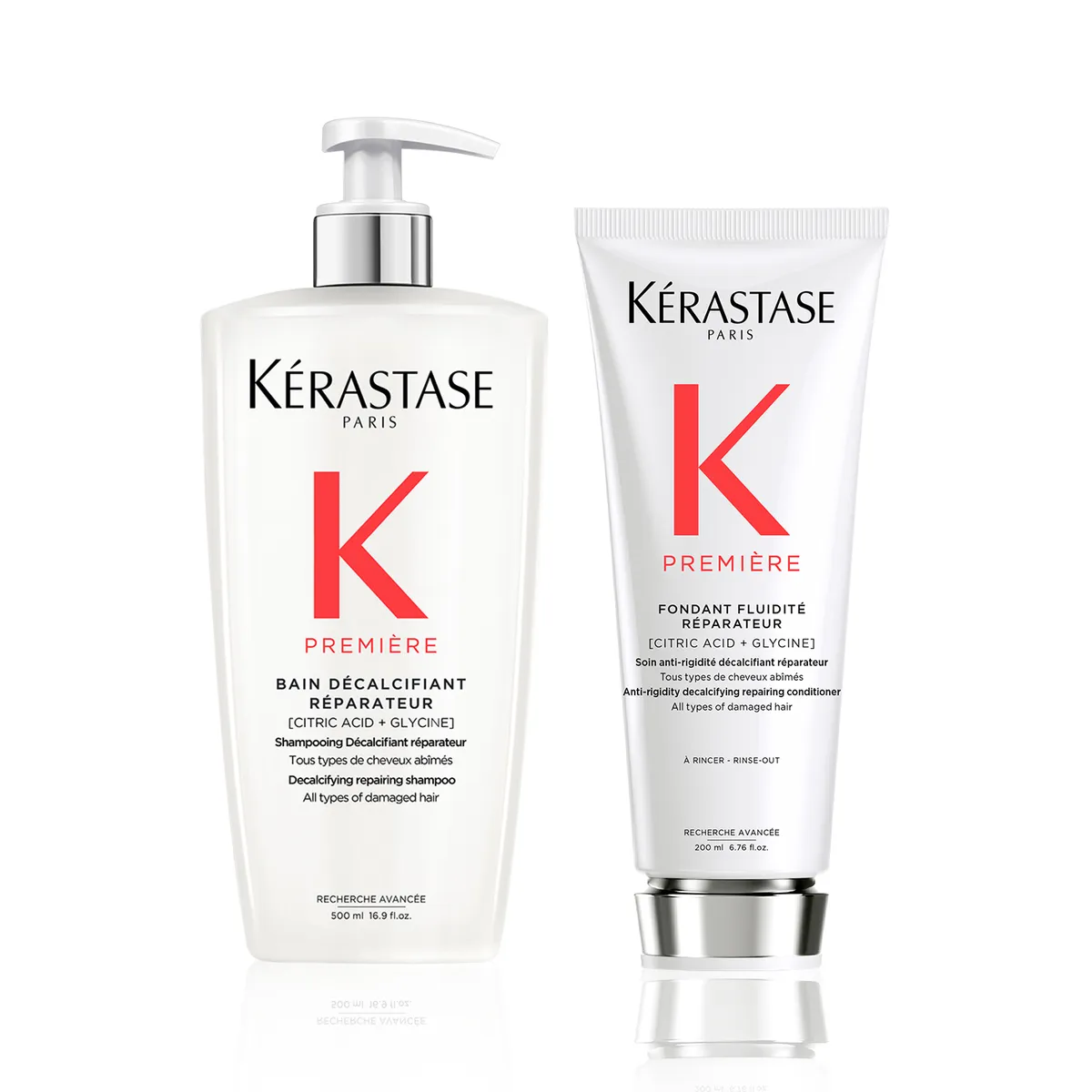 KERASTASE - Set Kerastase Premiere Para Cabello Dañado: Shampoo 500 Ml + Acondicionador 200 Ml