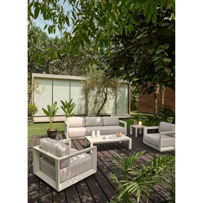 BASEMENT HOME - Juego de Sala de Terraza Oxford 3-1-1 Giratorio + MC