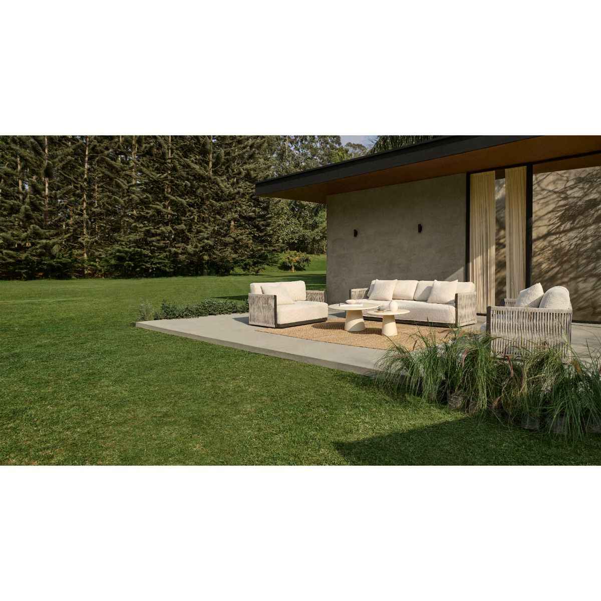 BASEMENT HOME - Juego de Sala de Terraza Gregory 3-1-1 - MC