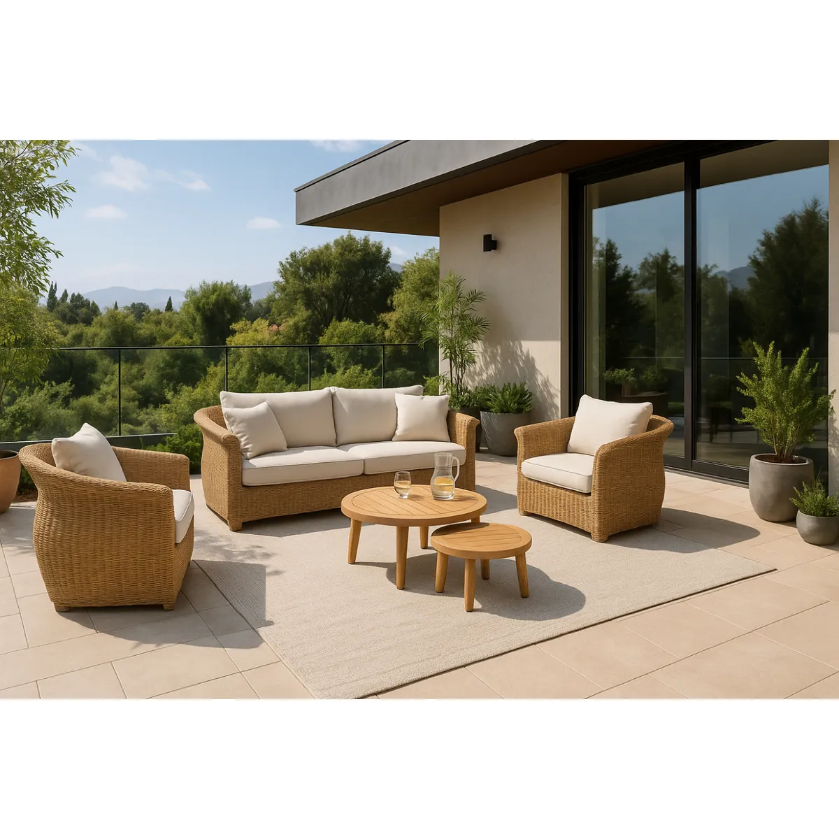 ROBERTA ALLEN - Juego de Sala de Terraza Jolene 3-1-1 - MC