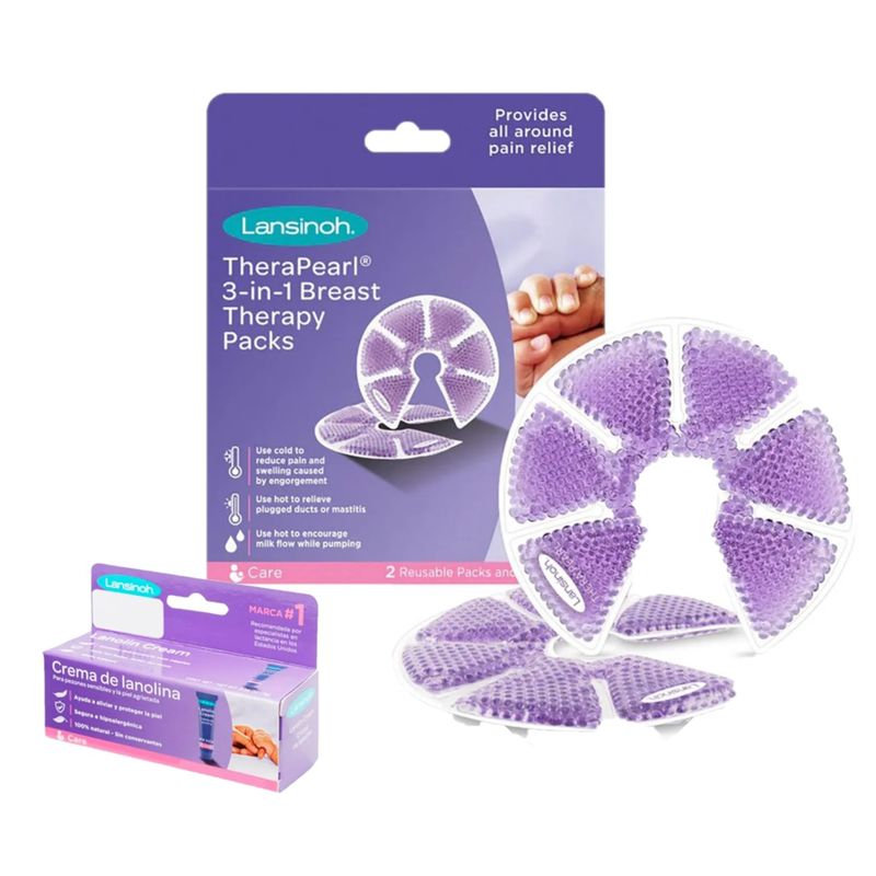 LANSINOH - Pack Mamá Lanolina + Terapia De Pechos Lansinoh