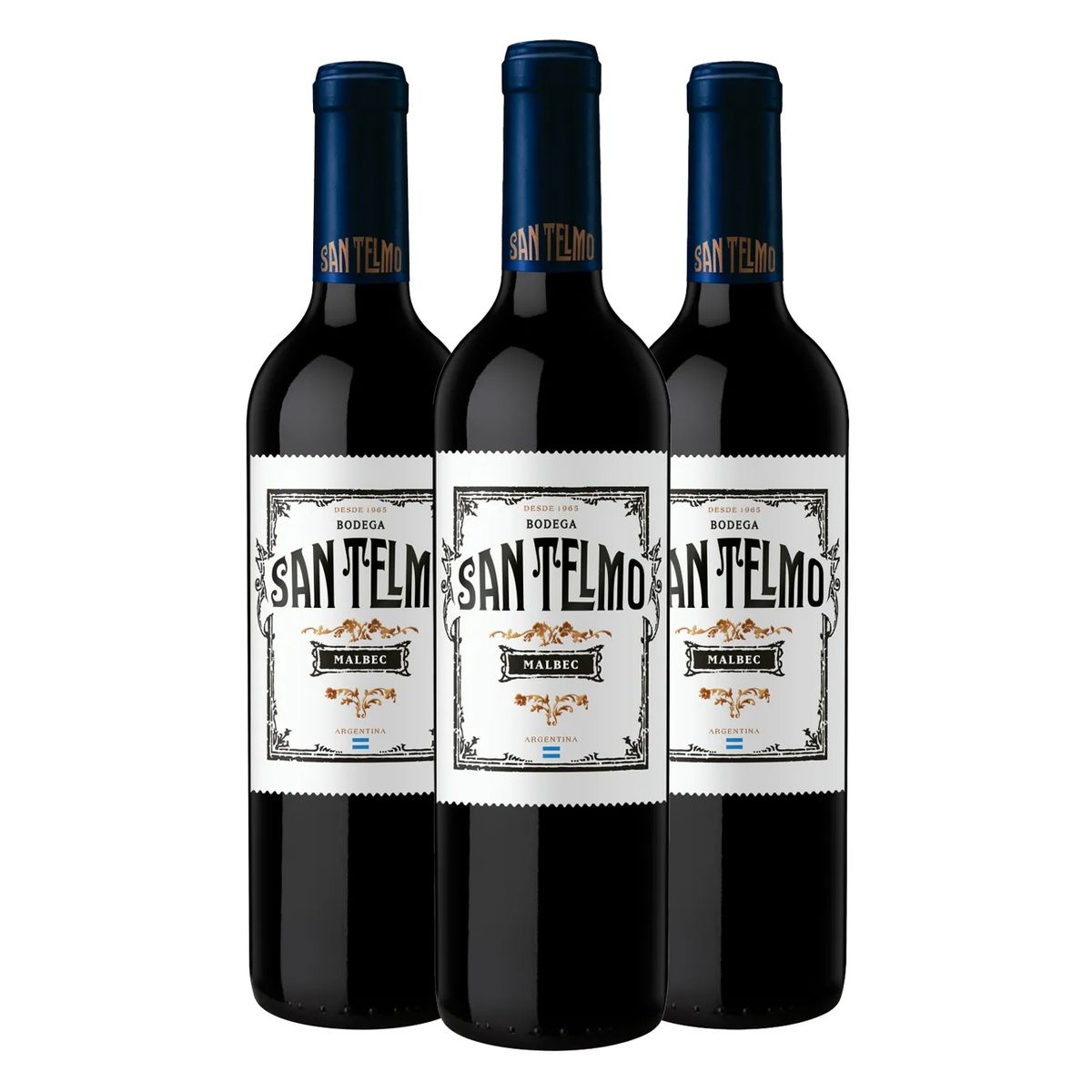 SAN TELMO - PACK 3 San Telmo Vino Malbec  X 750ml
