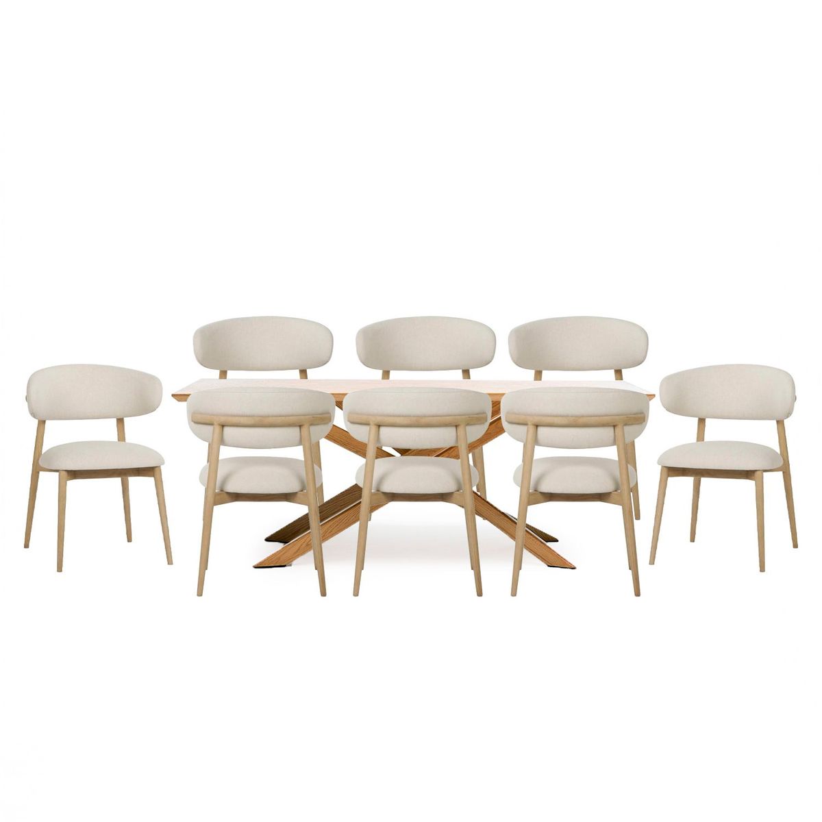 BASEMENT HOME - Juego de Comedor de Gregorio Lourdes 8 Sillas