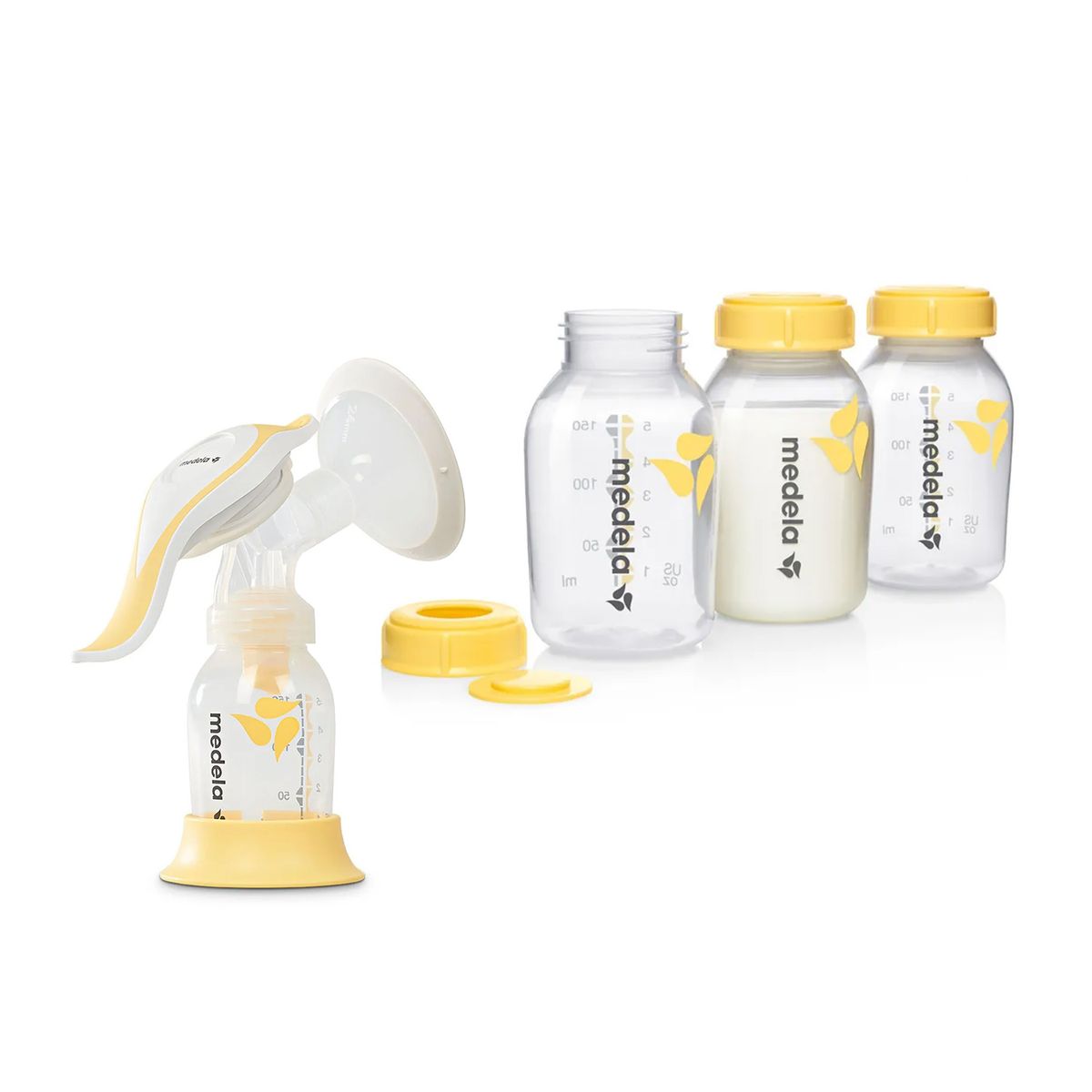 MEDELA - Pack Extractor Manual Harmony + Botellas De Almacenamiento 150 Ml X3