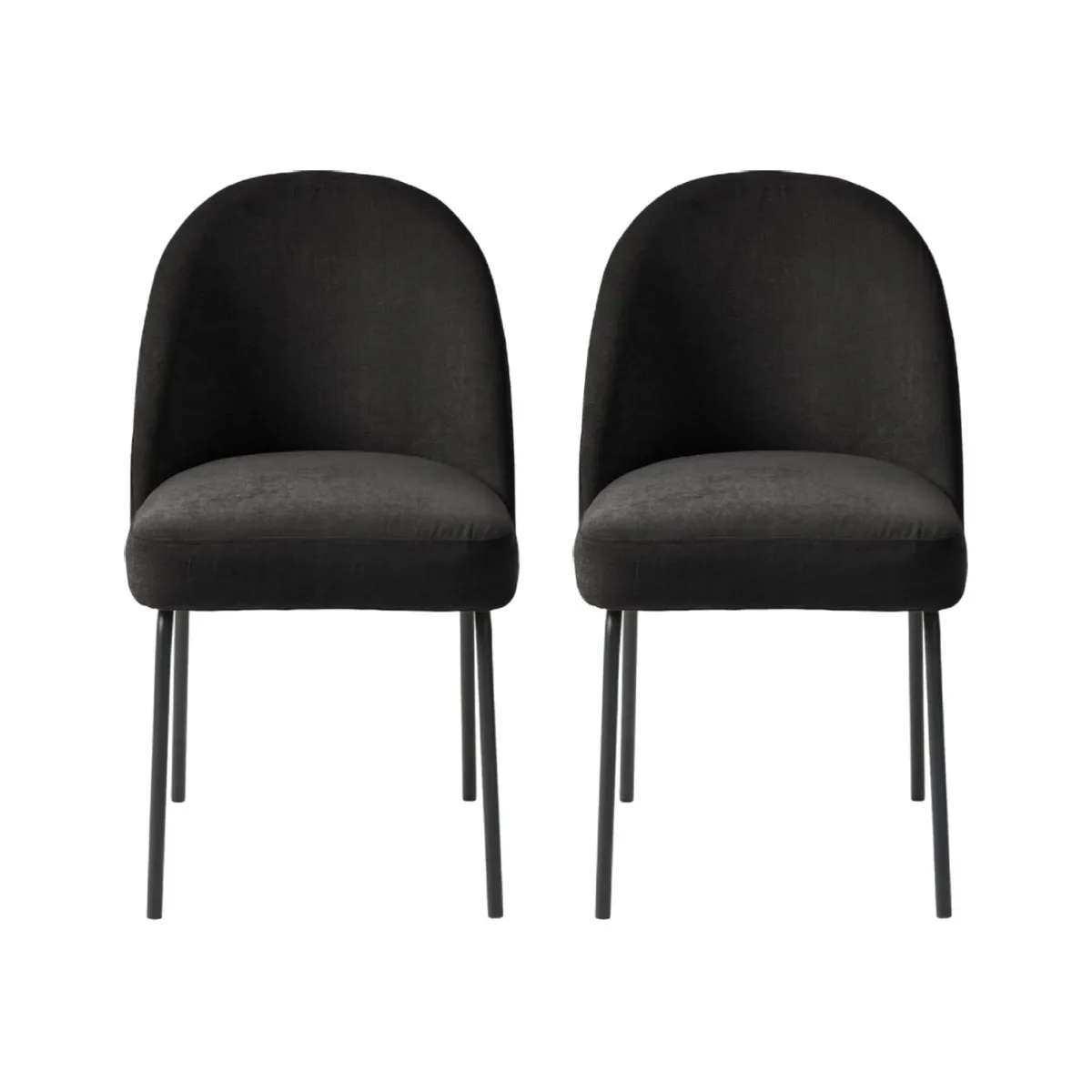 BASEMENT HOME - Juego de Comedor Ines Creston 4 Sillas Negro