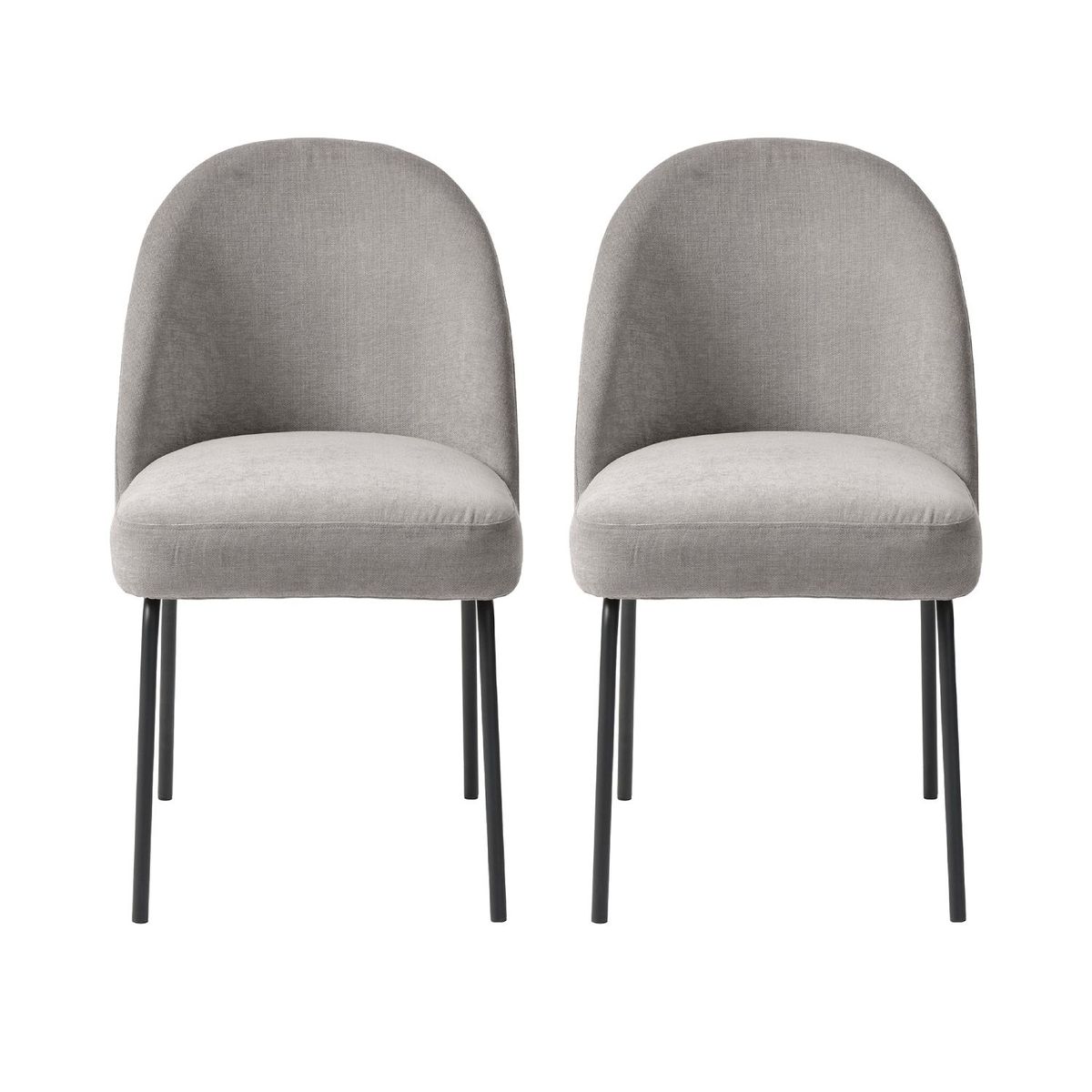 BASEMENT HOME - Juego de Comedor Ines Creston 4 Sillas Gris